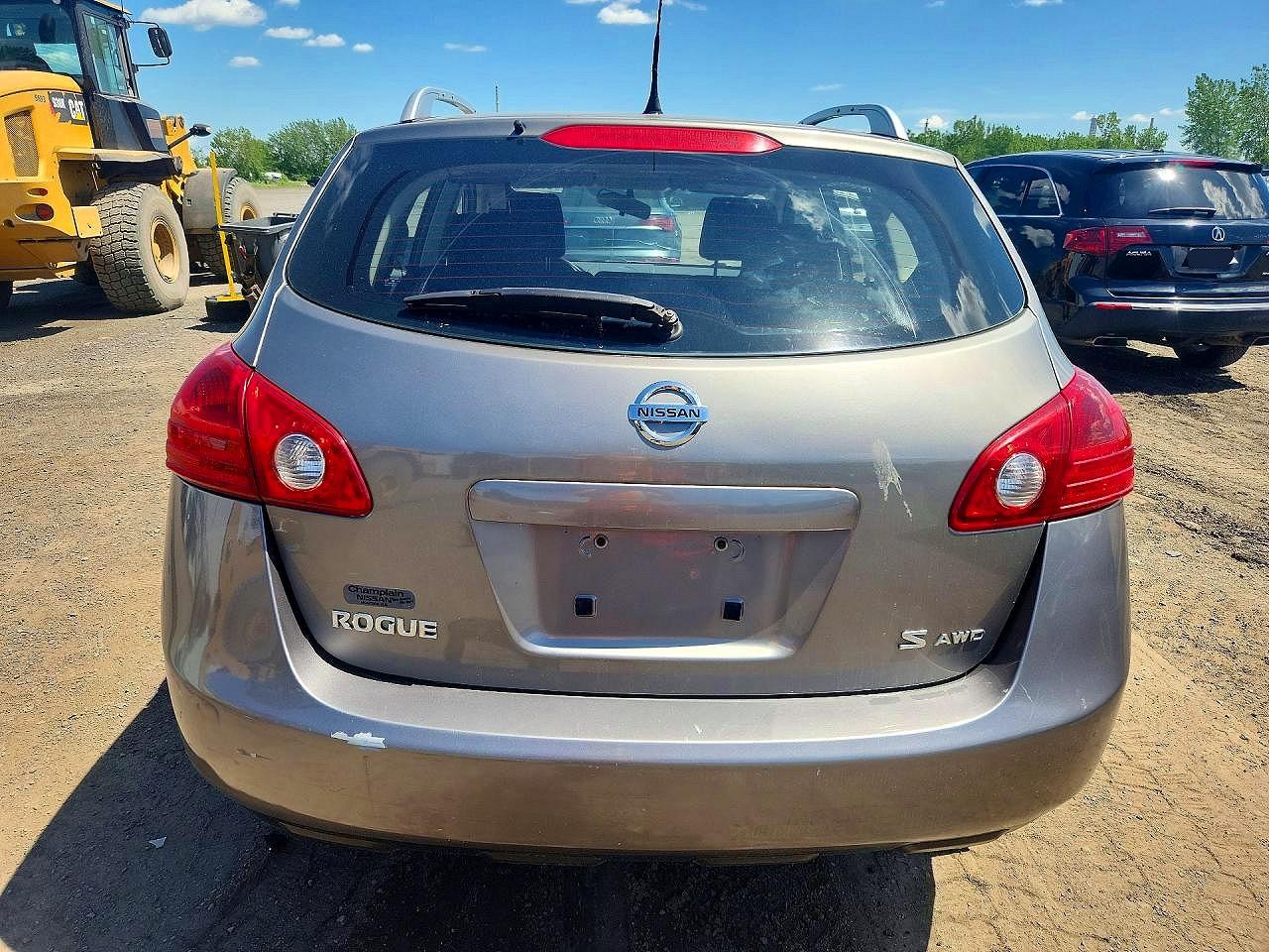 2008 Nissan Rogue S Silver vin: JN8AS58V48W103706