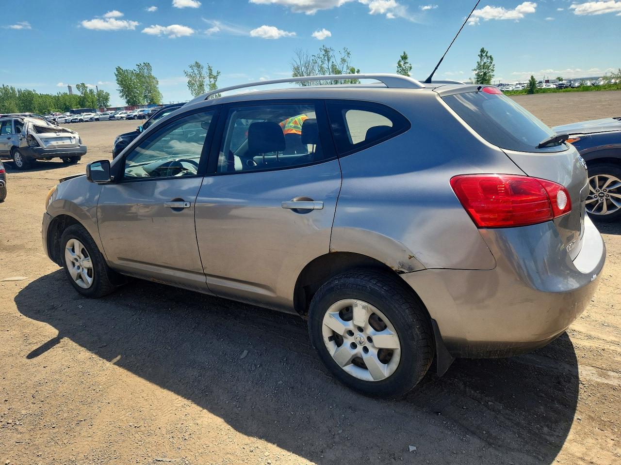 2008 Nissan Rogue S Silver vin: JN8AS58V48W103706