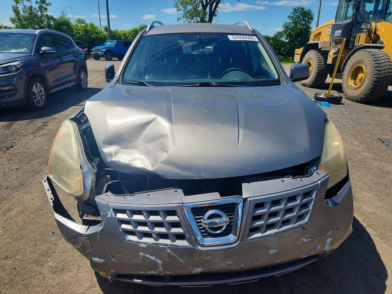 2008 Nissan Rogue S Silver vin: JN8AS58V48W103706