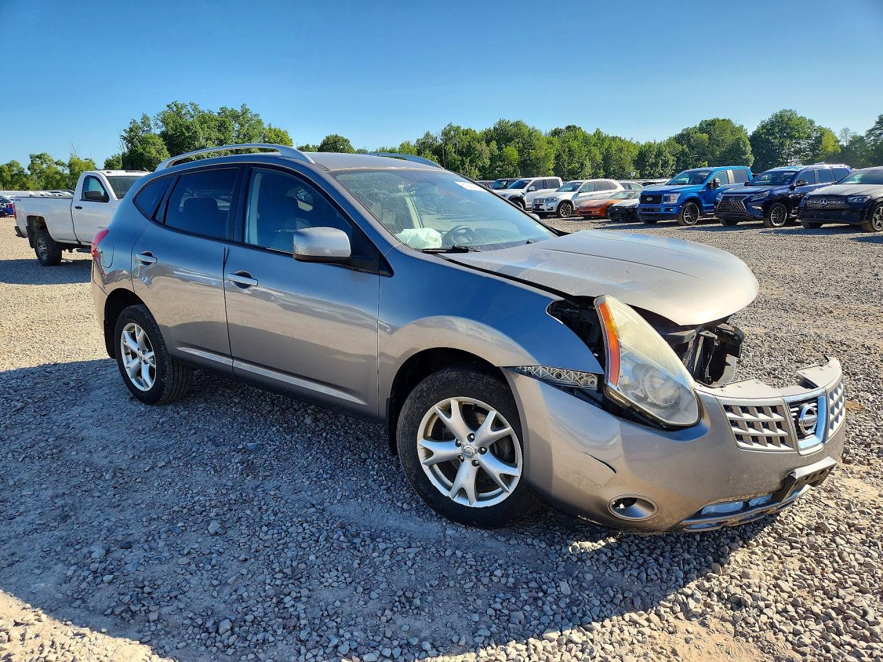 2008 Nissan Rogue S Gray vin: JN8AS58V48W108971