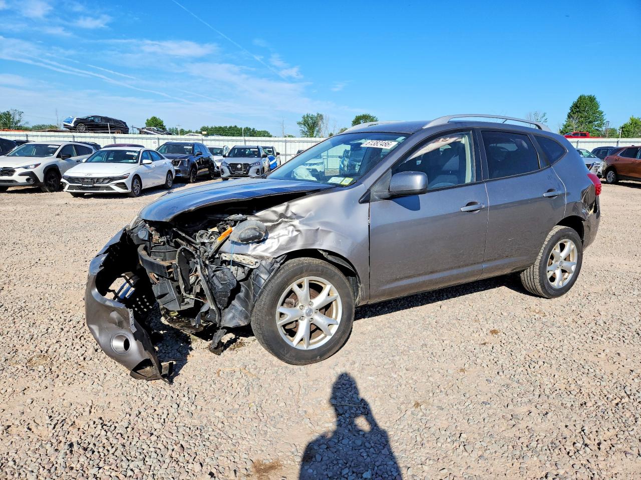 2008 Nissan Rogue S Gray vin: JN8AS58V48W108971