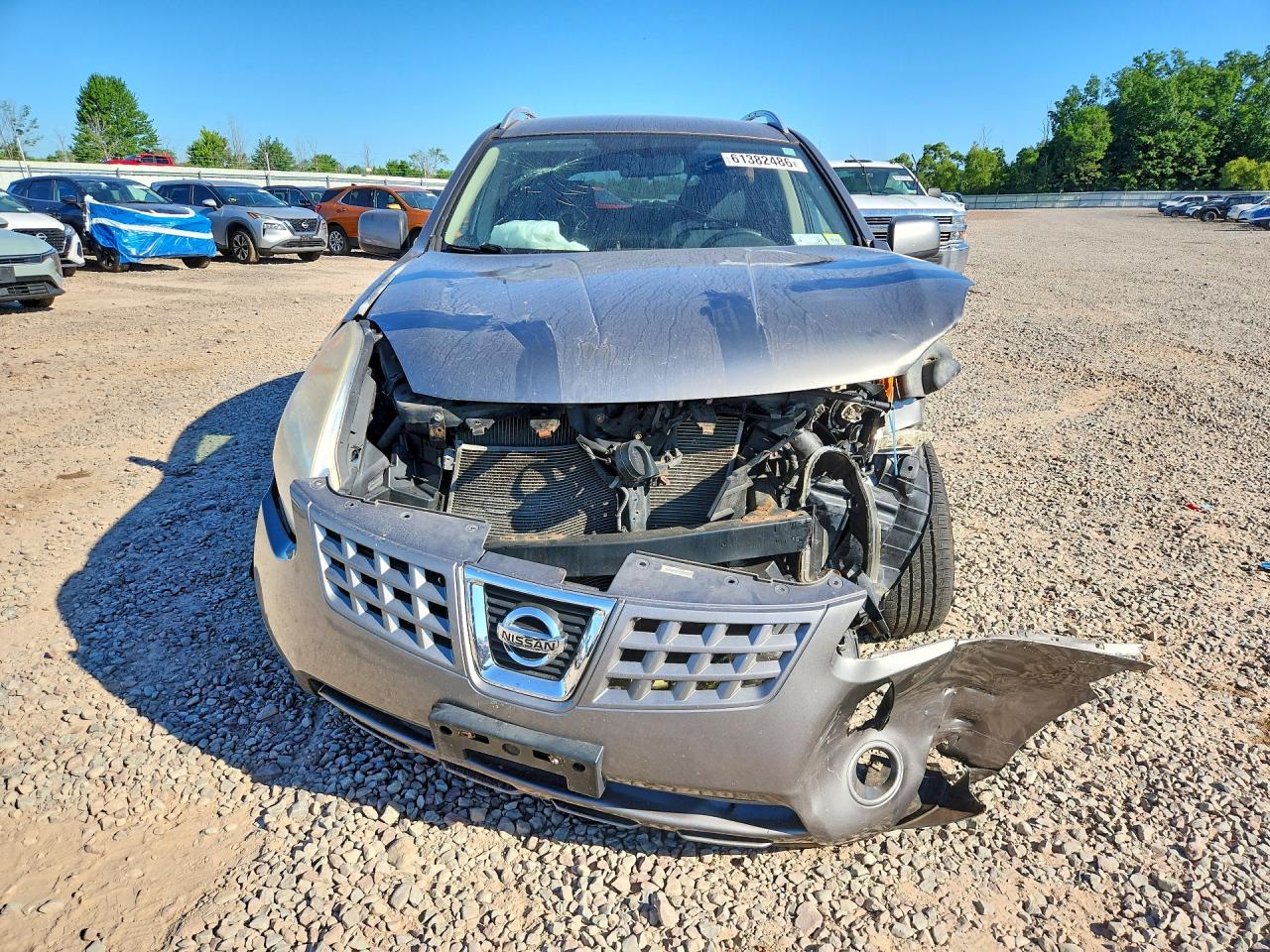 2008 Nissan Rogue S Gray vin: JN8AS58V48W108971