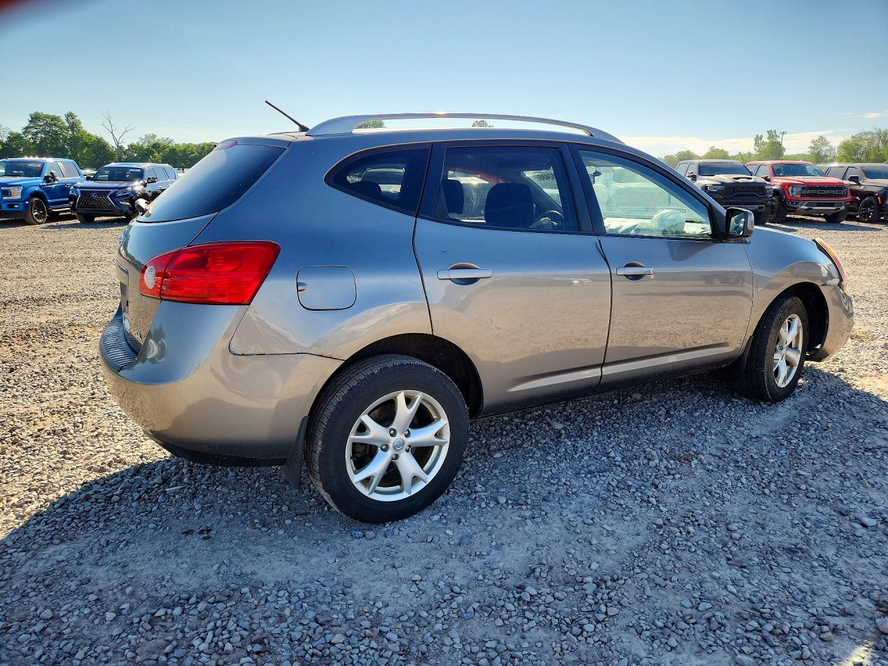 2008 Nissan Rogue S Gray vin: JN8AS58V48W108971