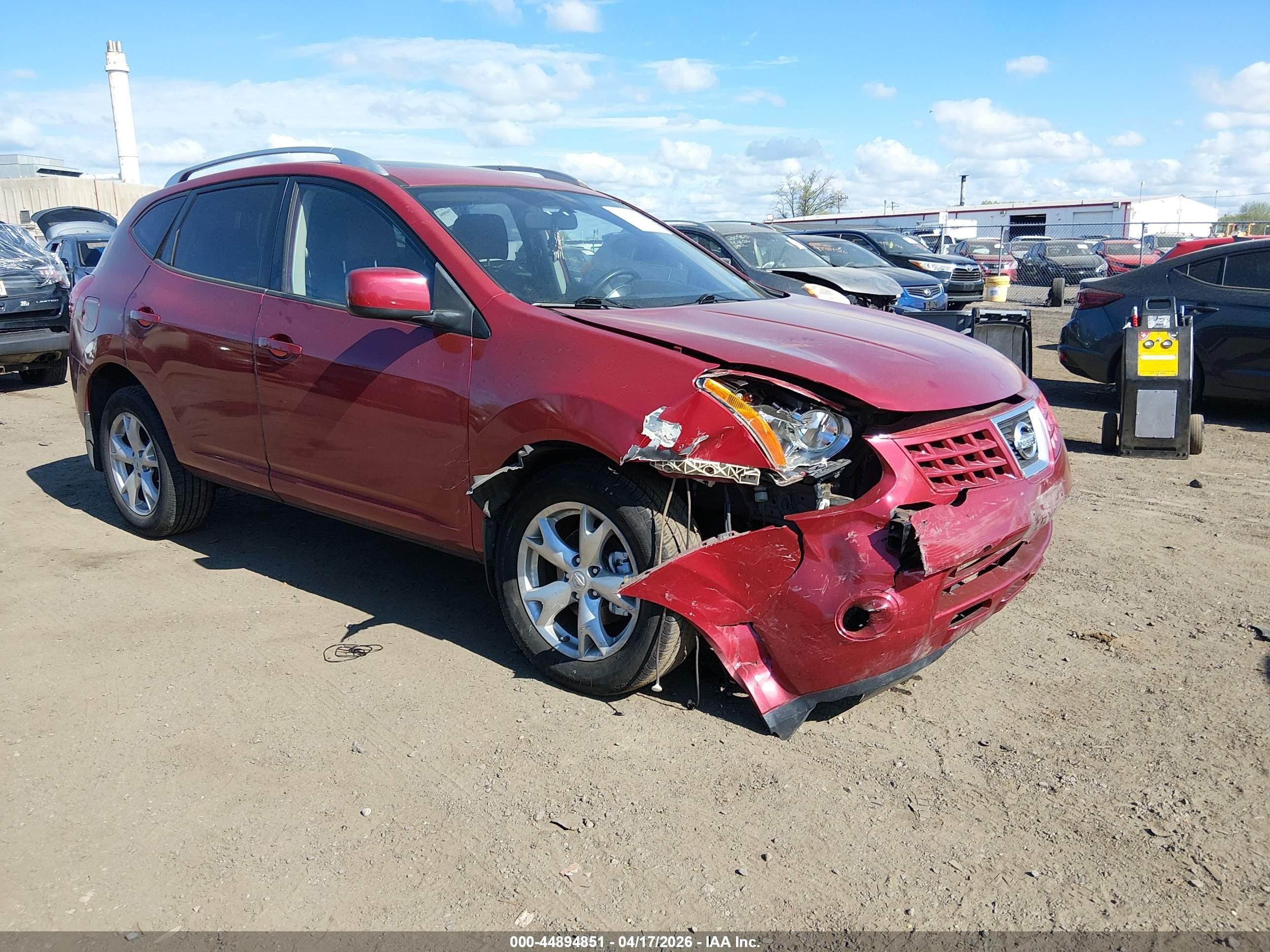 2008 Nissan Rogue Sl Red vin: JN8AS58V48W124569