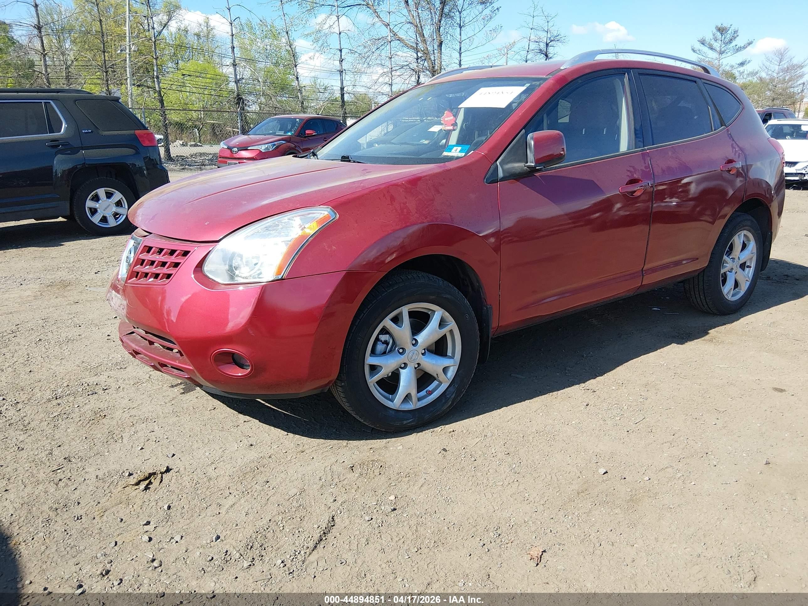 2008 Nissan Rogue Sl Red vin: JN8AS58V48W124569