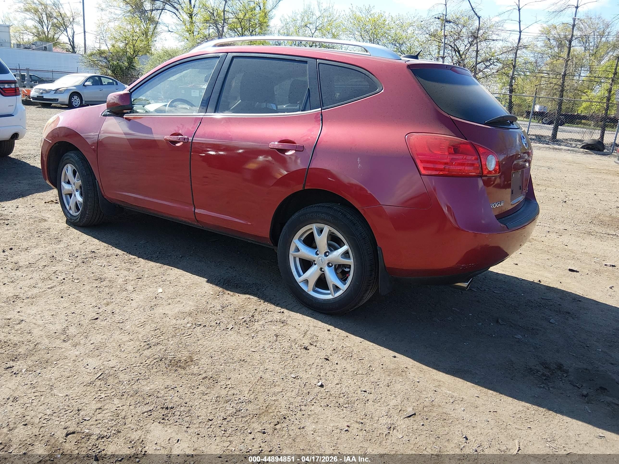 2008 Nissan Rogue Sl Red vin: JN8AS58V48W124569