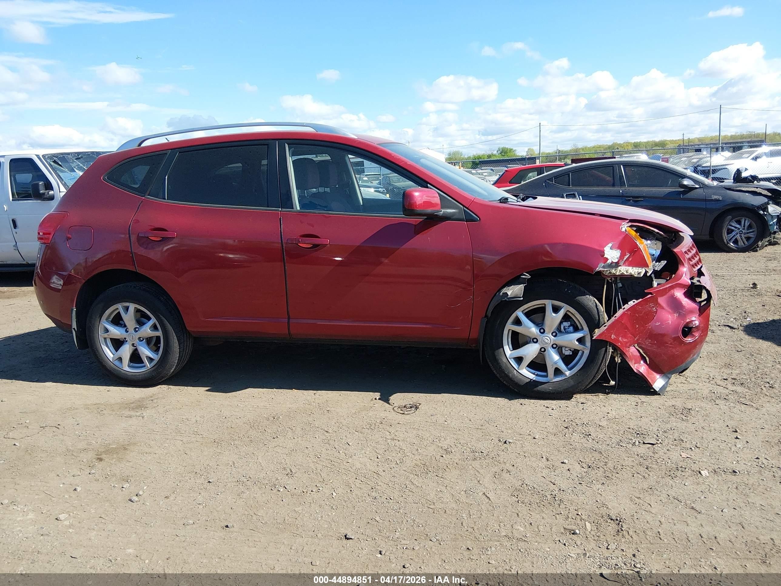 2008 Nissan Rogue Sl Red vin: JN8AS58V48W124569
