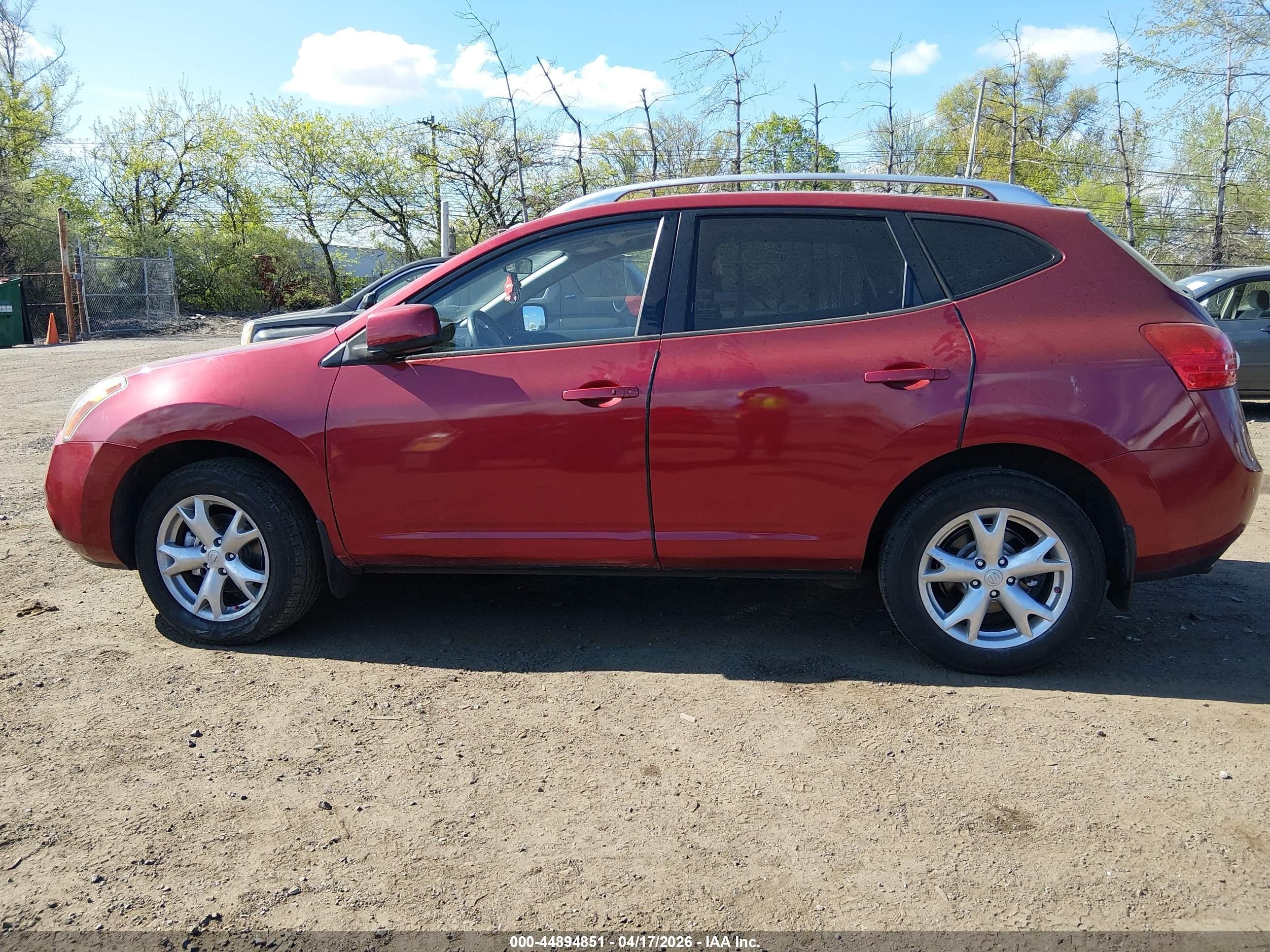 2008 Nissan Rogue Sl Red vin: JN8AS58V48W124569
