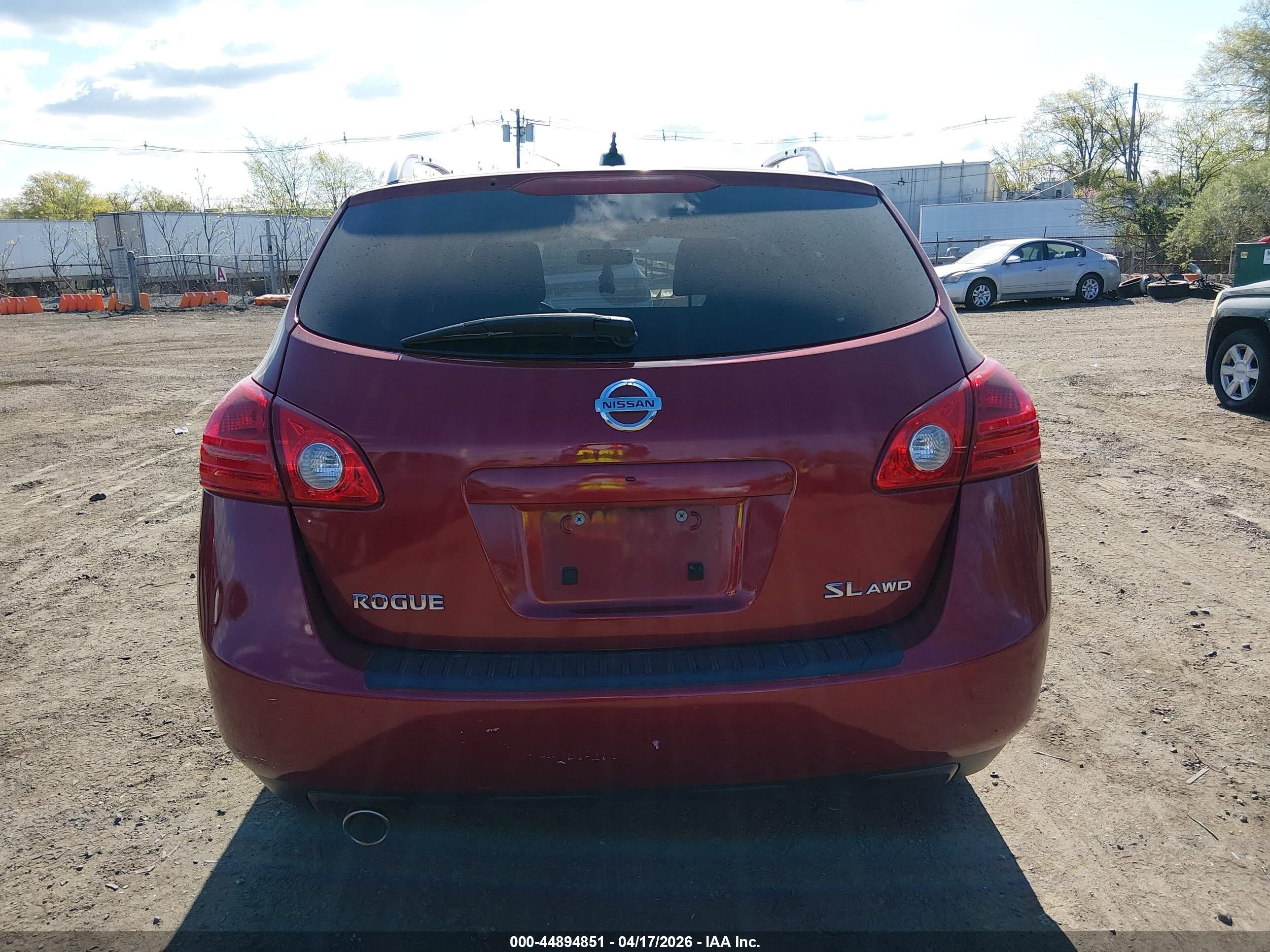 2008 Nissan Rogue Sl Red vin: JN8AS58V48W124569