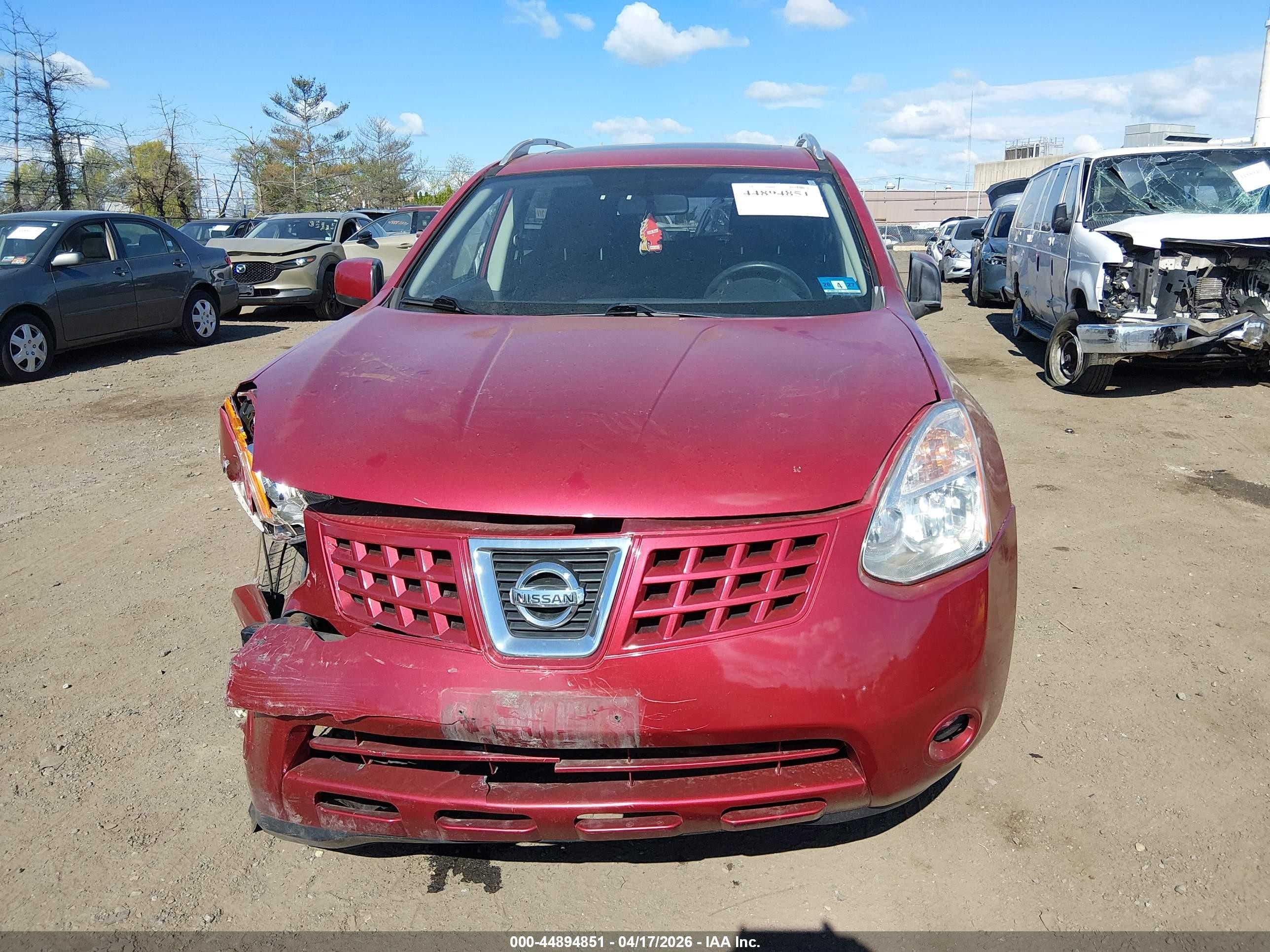 2008 Nissan Rogue Sl Red vin: JN8AS58V48W124569