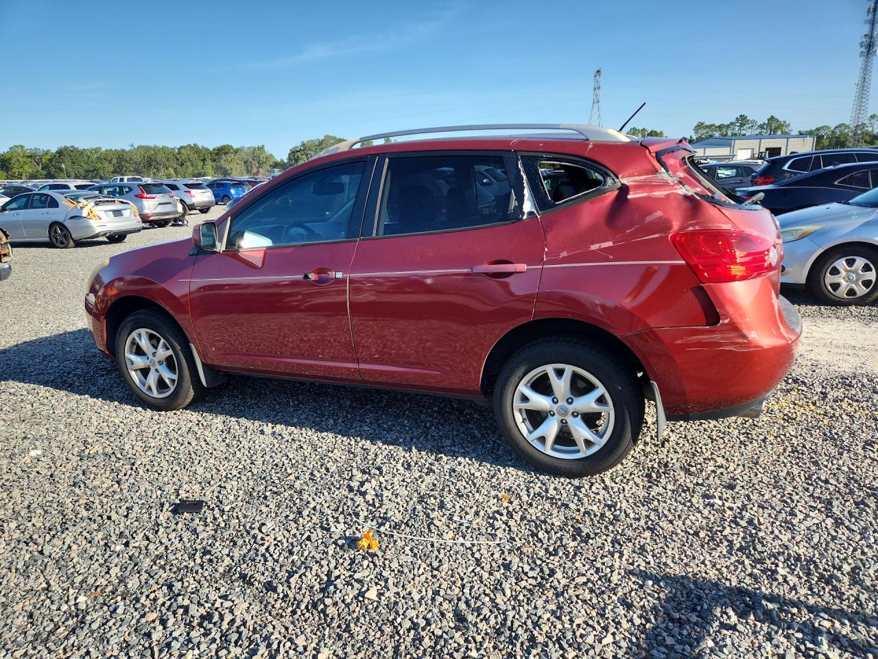 2008 Nissan Rogue S Красный vin: JN8AS58V48W126502
