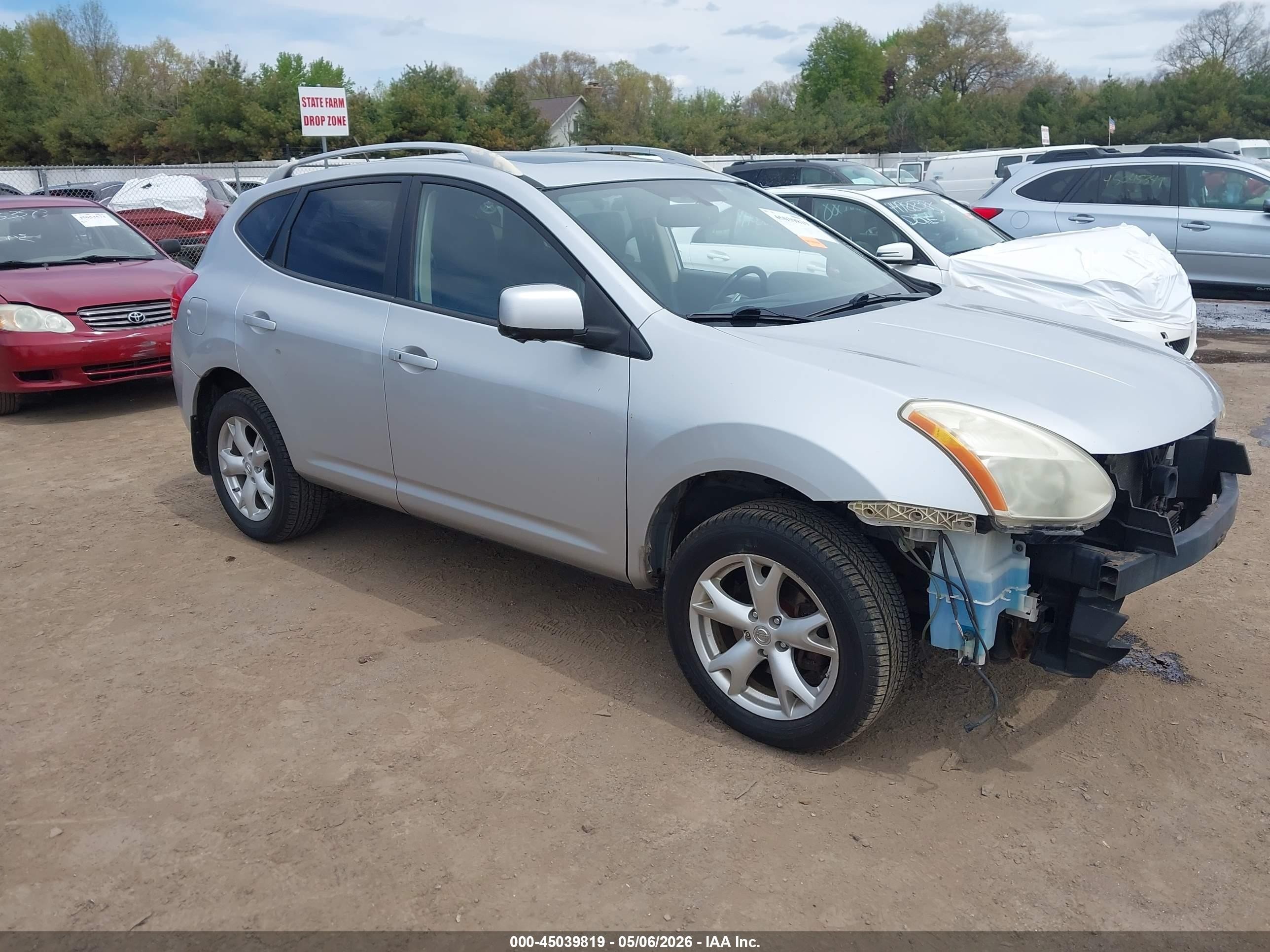 2008 Nissan Rogue Sl Silver vin: JN8AS58V48W400345