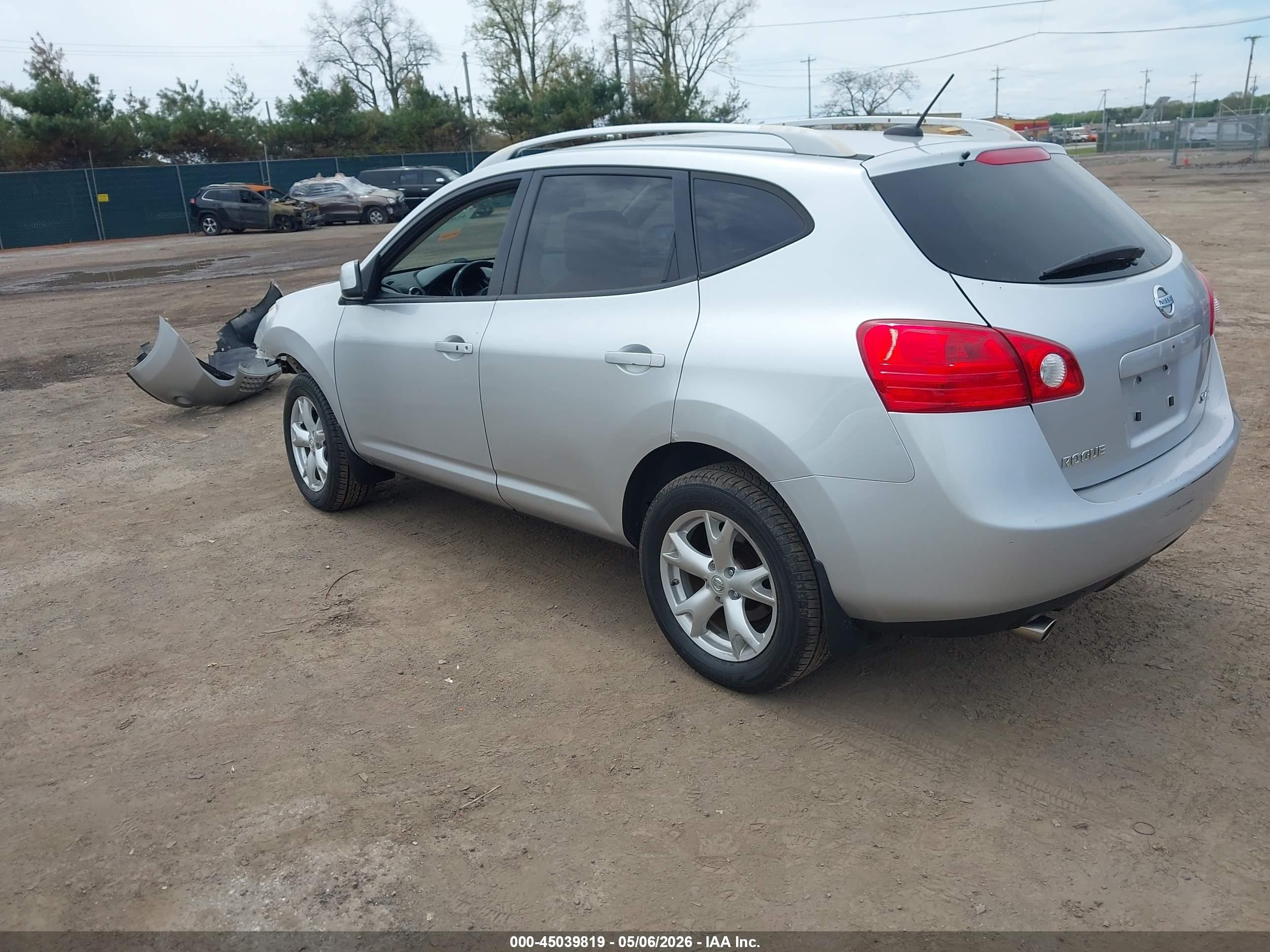 2008 Nissan Rogue Sl Серебряный vin: JN8AS58V48W400345