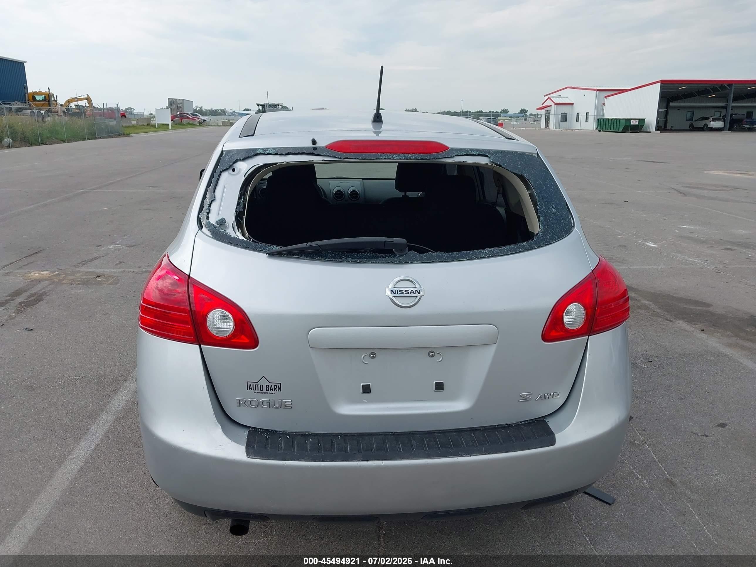 2008 Nissan Rogue S Silver vin: JN8AS58V48W405884