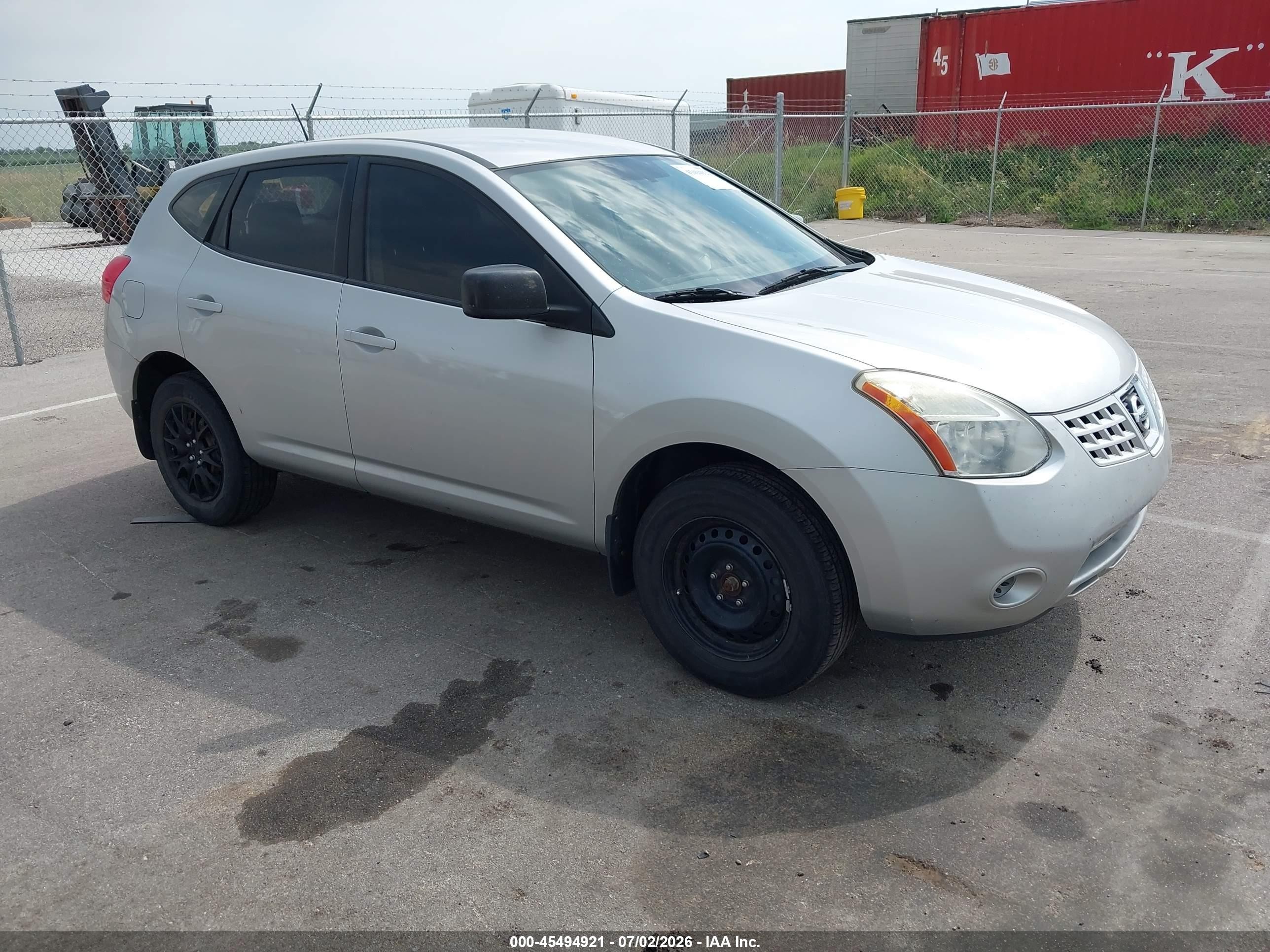 2008 Nissan Rogue S Silver vin: JN8AS58V48W405884