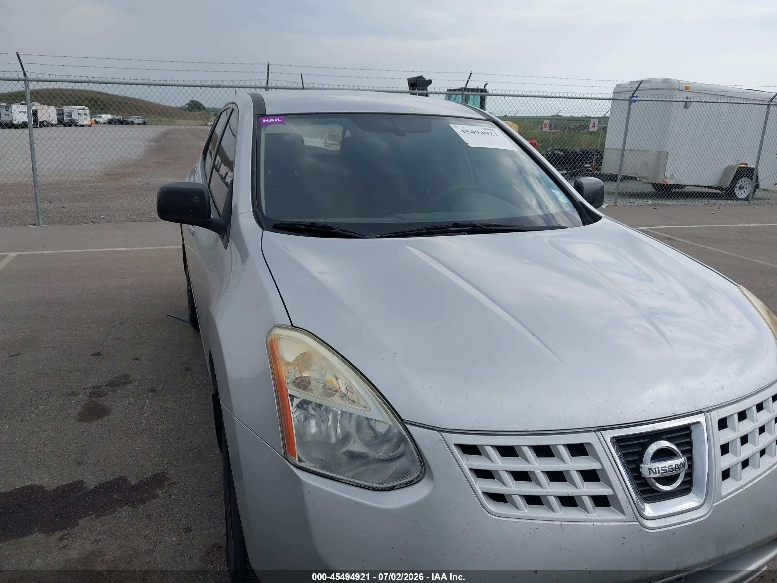 2008 Nissan Rogue S Silver vin: JN8AS58V48W405884
