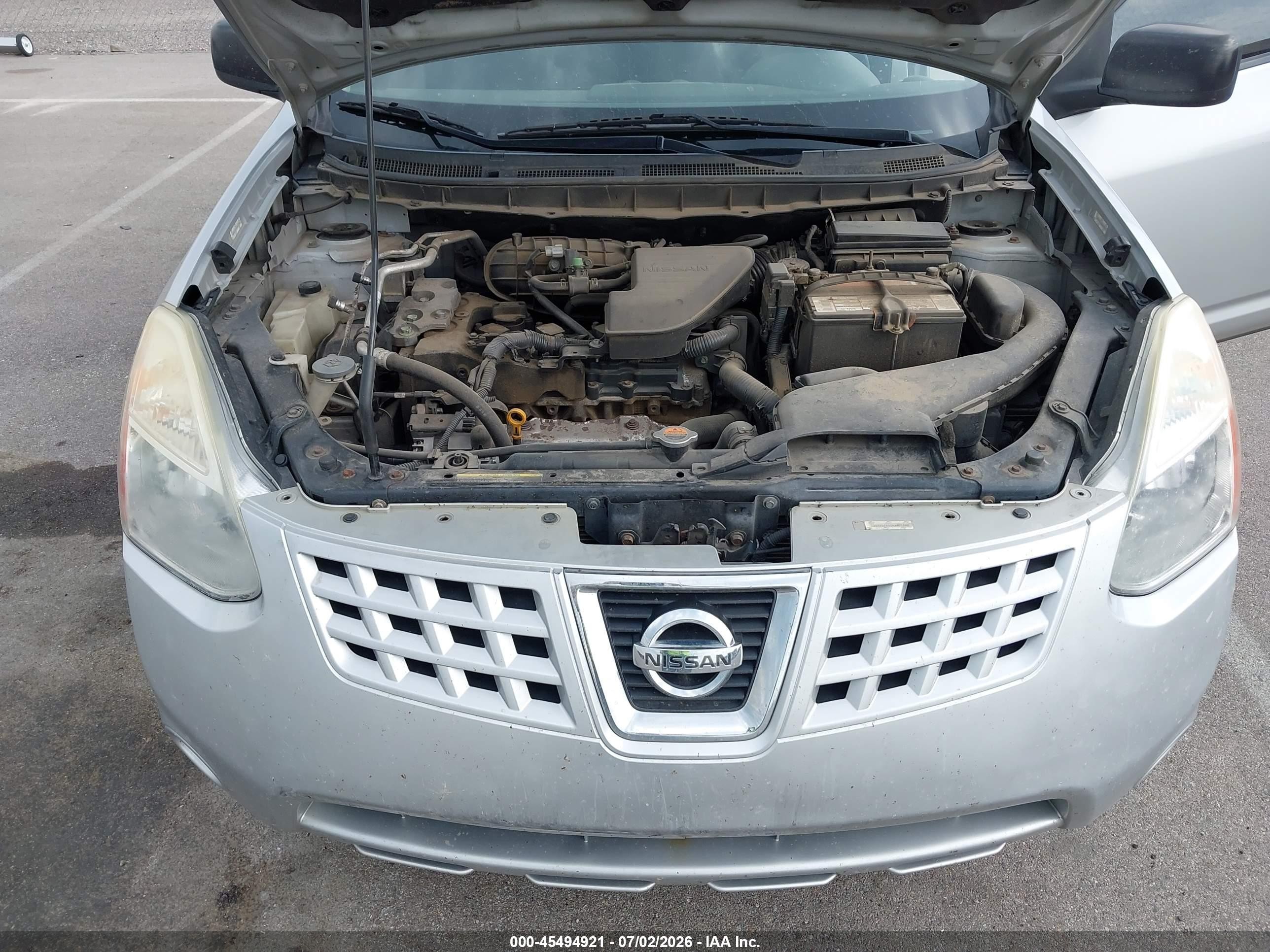 2008 Nissan Rogue S Silver vin: JN8AS58V48W405884