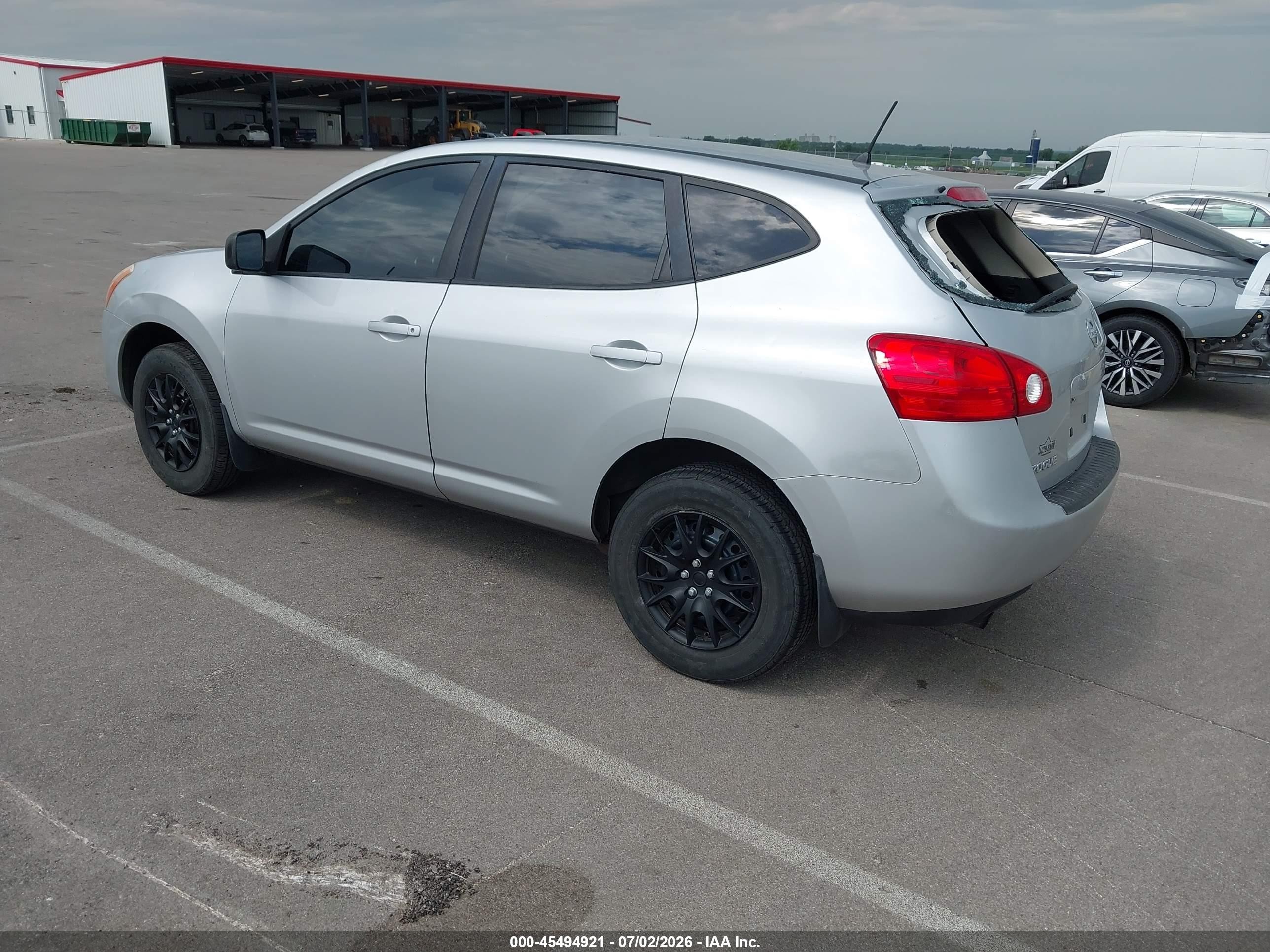 2008 Nissan Rogue S Silver vin: JN8AS58V48W405884