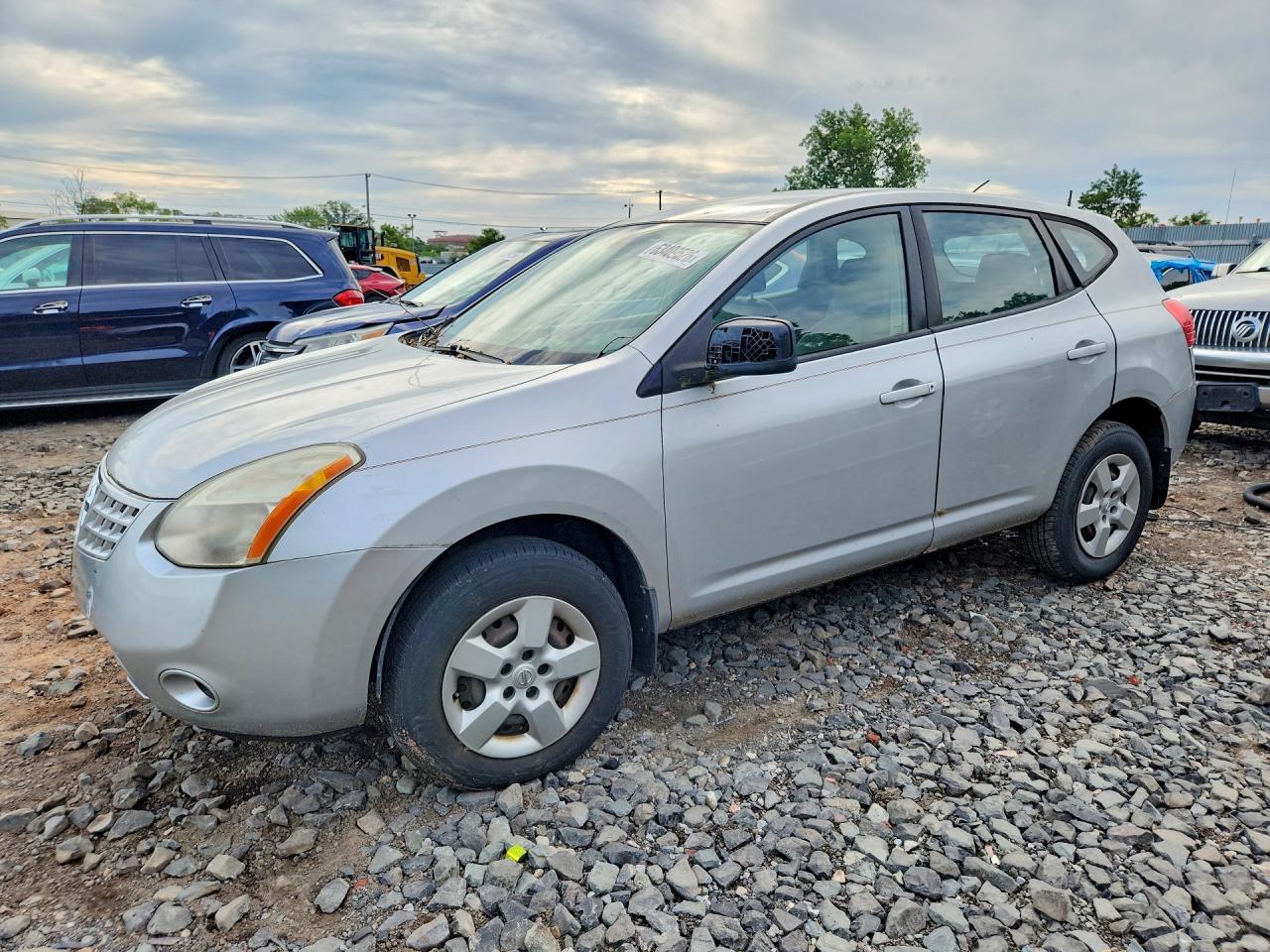 2008 Nissan Rogue S Silver vin: JN8AS58V48W410132