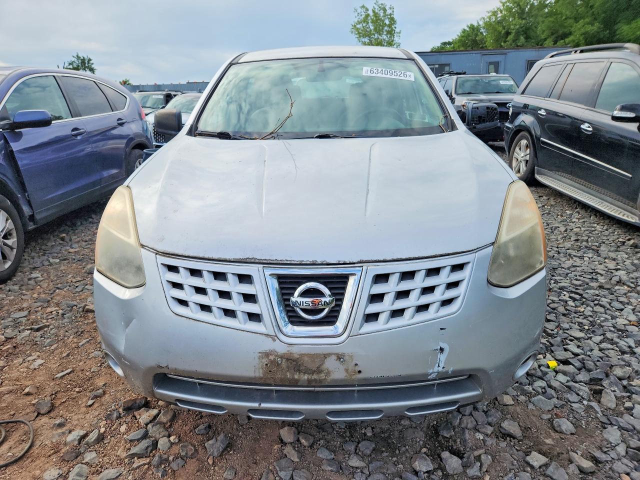 2008 Nissan Rogue S Silver vin: JN8AS58V48W410132