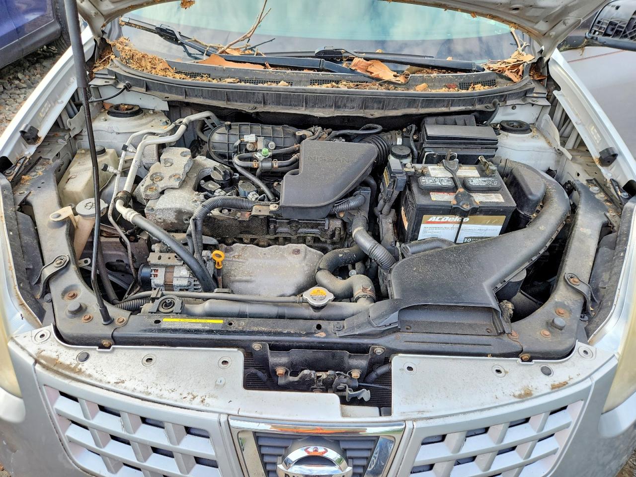 2008 Nissan Rogue S Silver vin: JN8AS58V48W410132