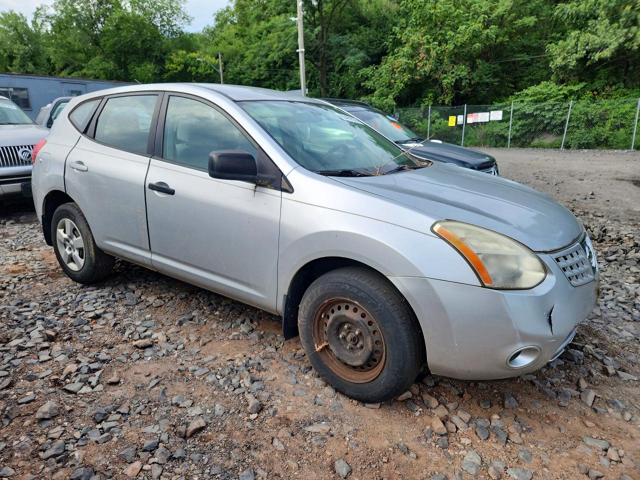 2008 Nissan Rogue S Silver vin: JN8AS58V48W410132