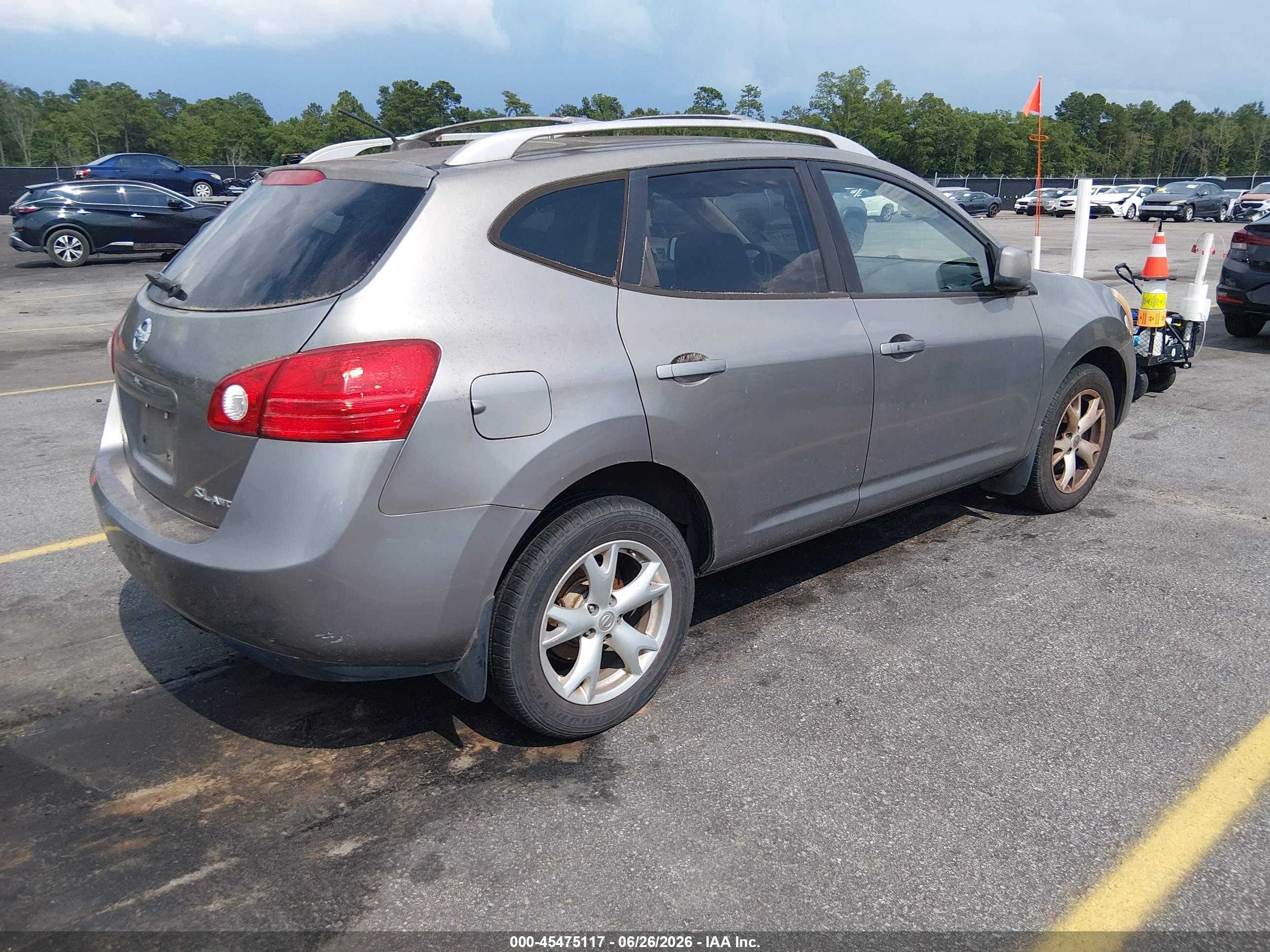 2009 Nissan Rogue Sl Gray vin: JN8AS58V49W177094