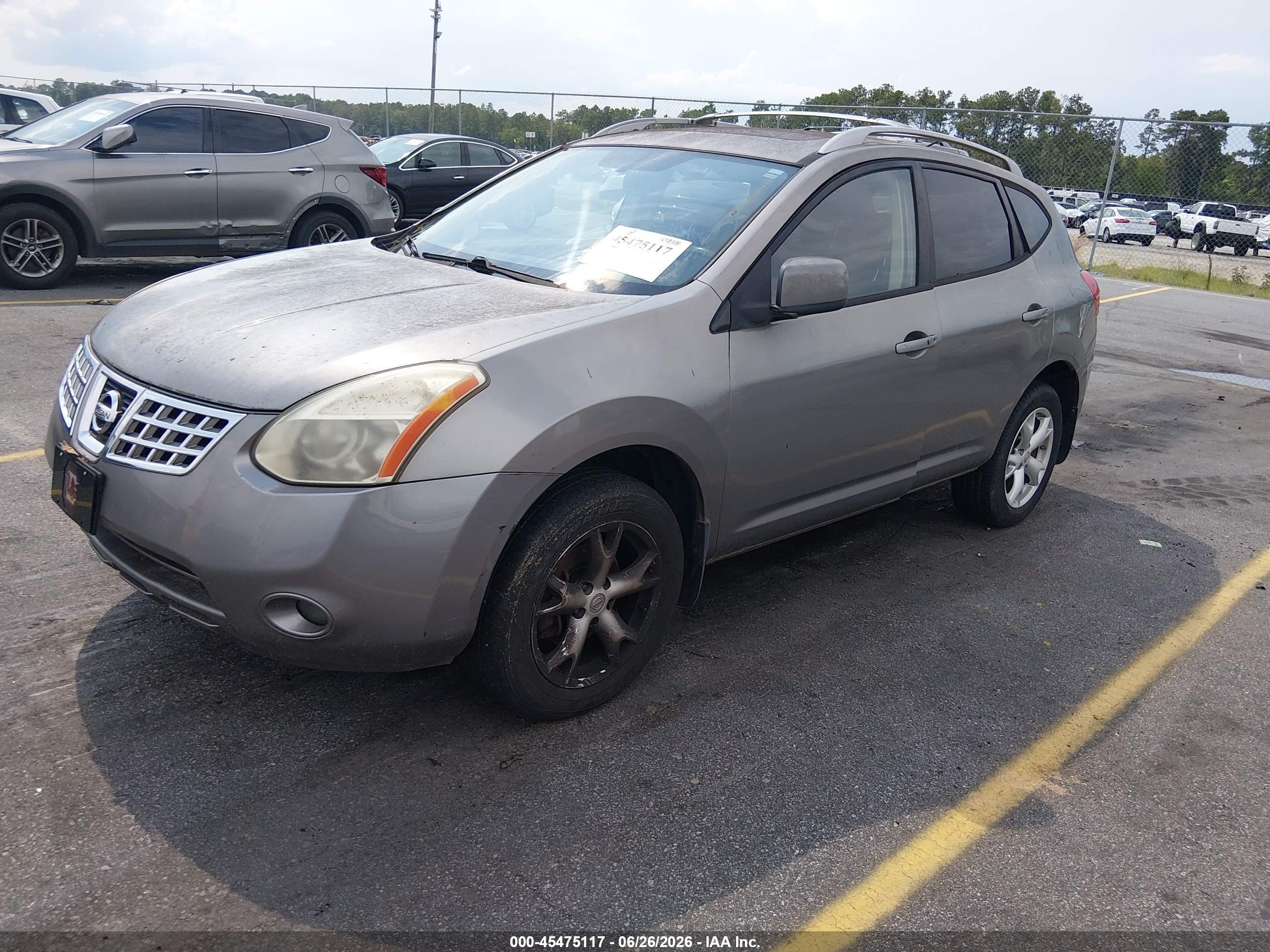 2009 Nissan Rogue Sl Gray vin: JN8AS58V49W177094