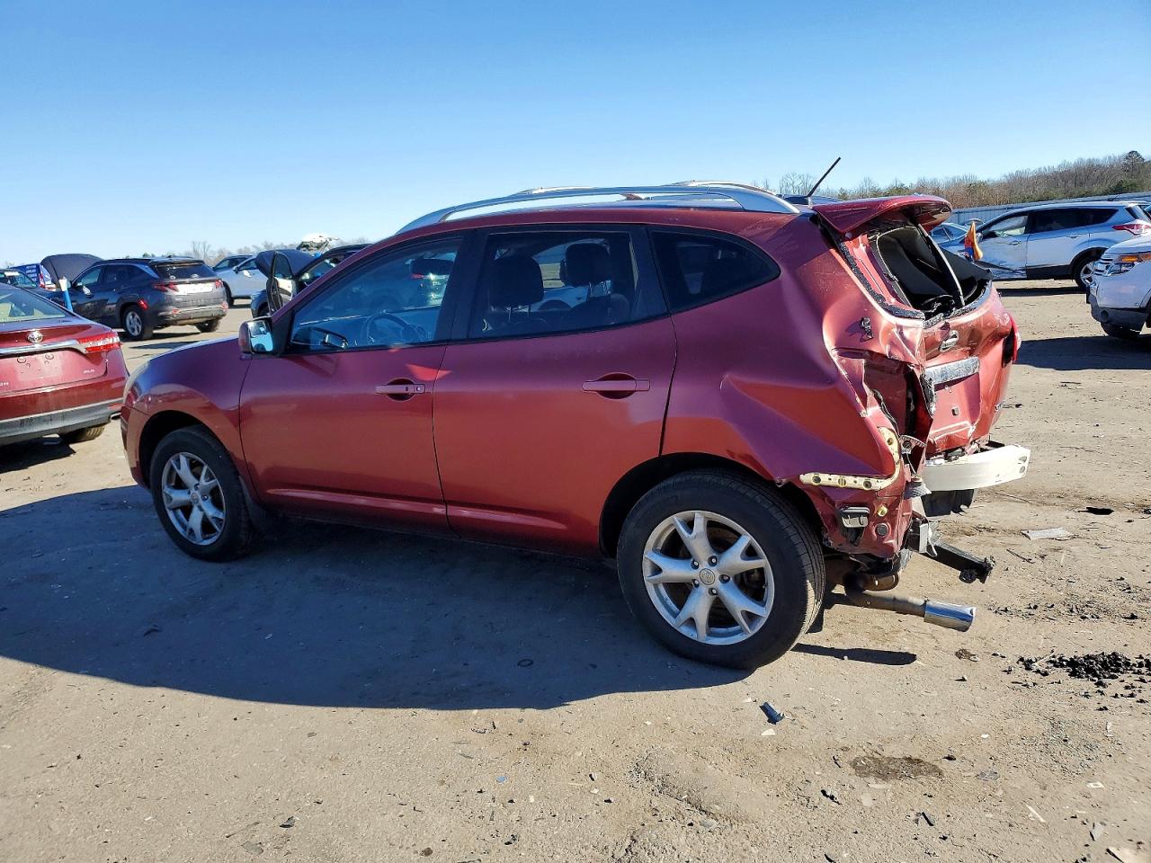 2009 Nissan Rogue S Burgundy vin: JN8AS58V49W186832