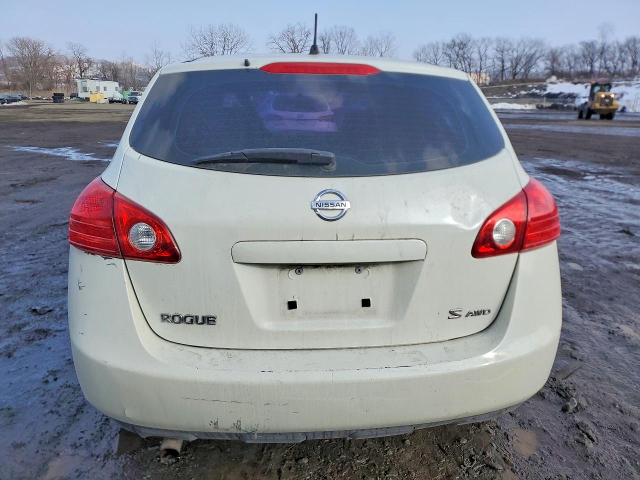 2009 Nissan Rogue S White vin: JN8AS58V49W191948