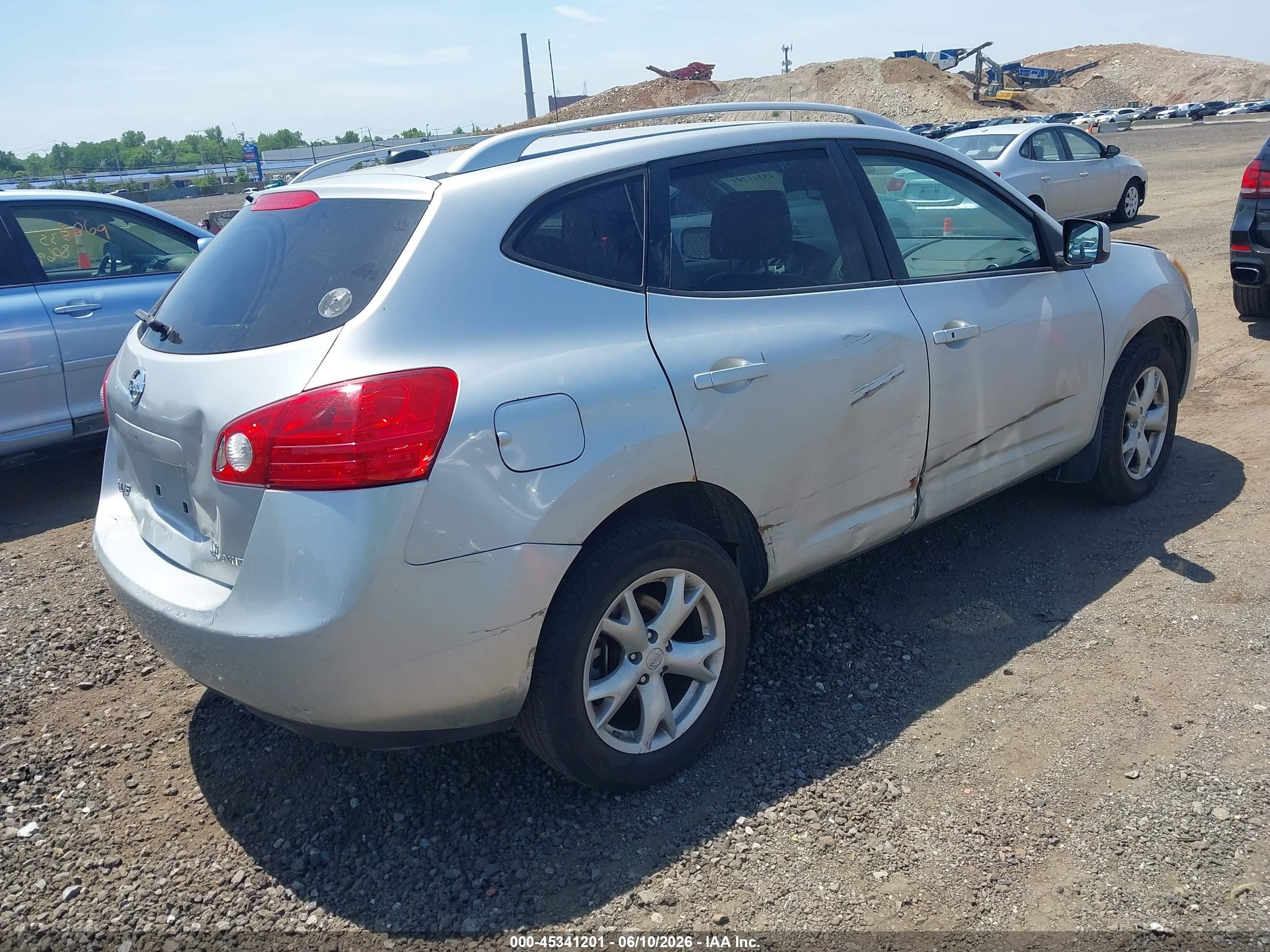 2009 Nissan Rogue Sl Silver vin: JN8AS58V49W433413