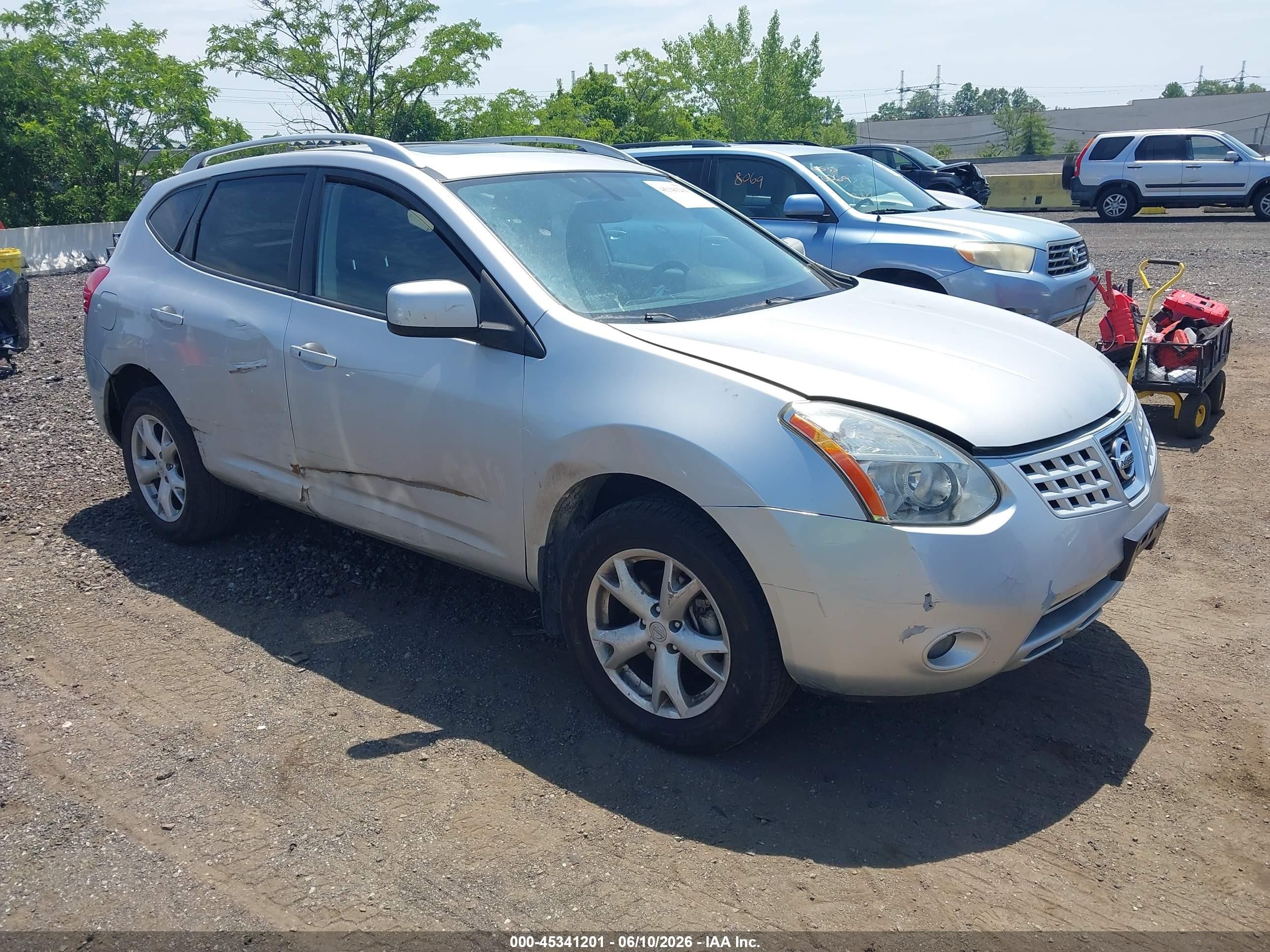 2009 Nissan Rogue Sl Silver vin: JN8AS58V49W433413