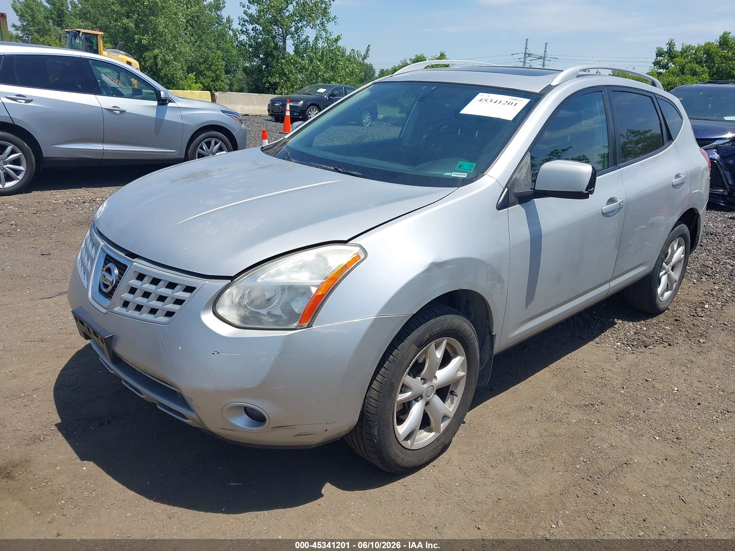 2009 Nissan Rogue Sl Silver vin: JN8AS58V49W433413