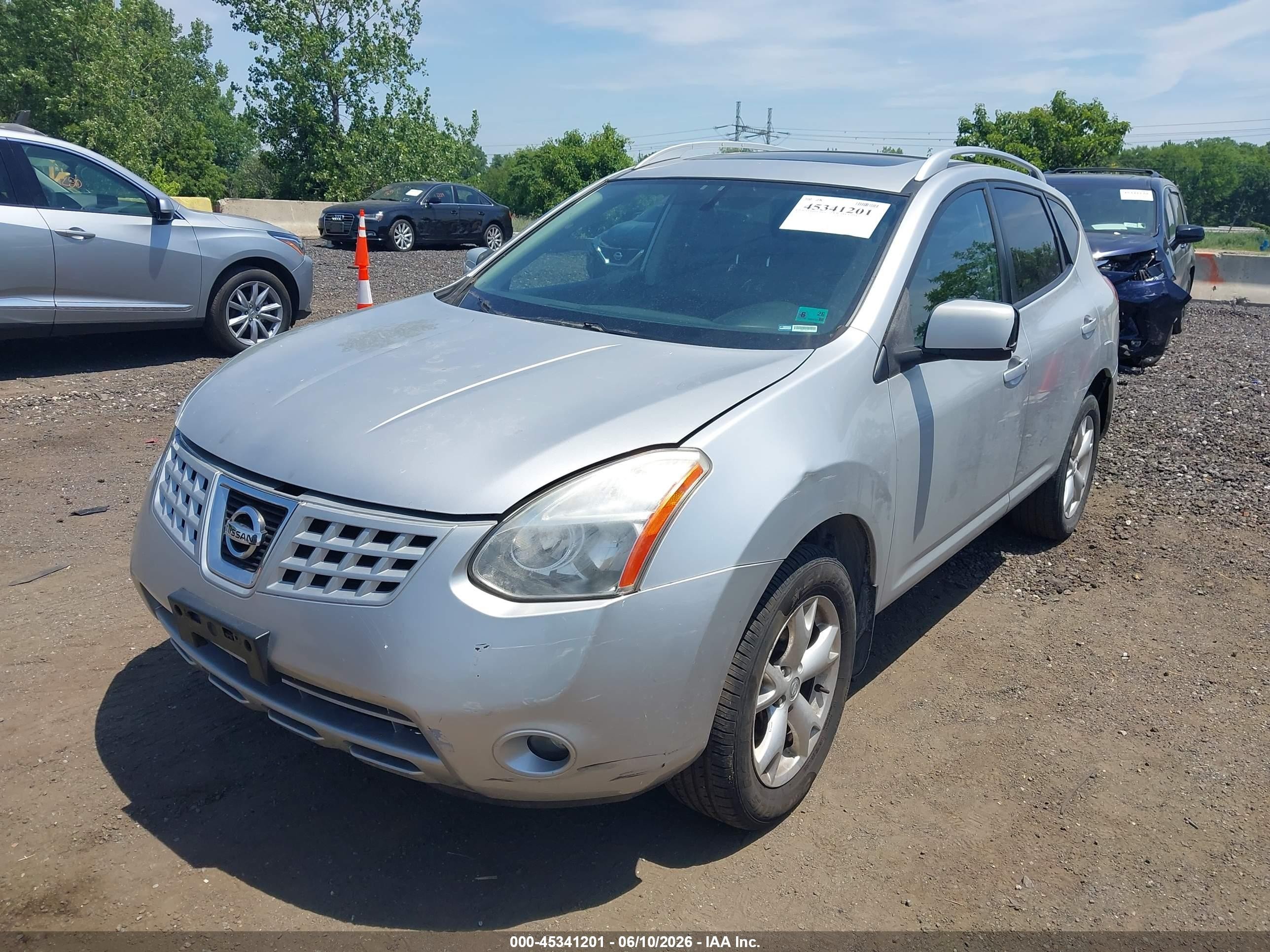 2009 Nissan Rogue Sl Silver vin: JN8AS58V49W433413