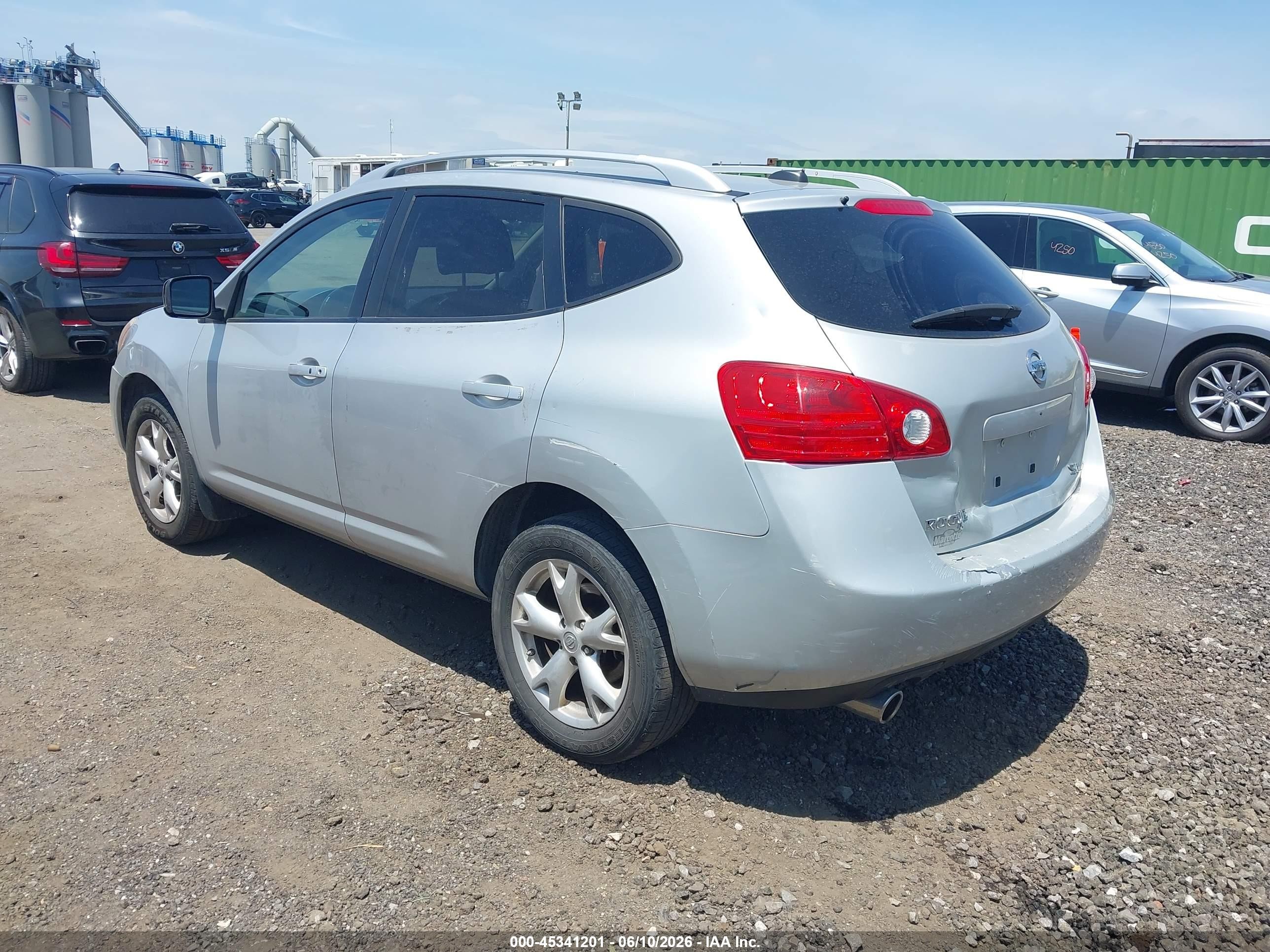 2009 Nissan Rogue Sl Silver vin: JN8AS58V49W433413