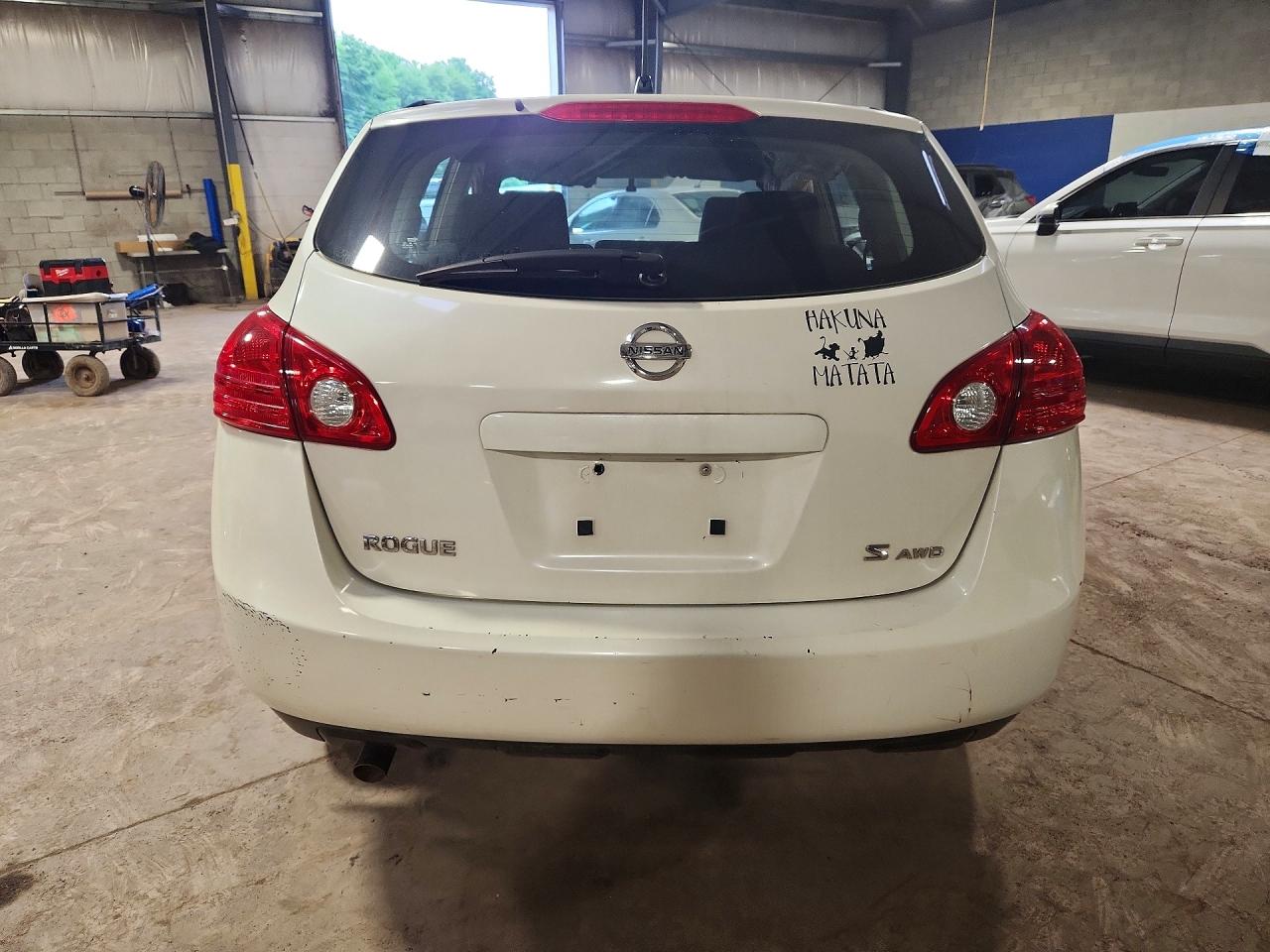 2009 Nissan Rogue S/sl White vin: JN8AS58V49W438790