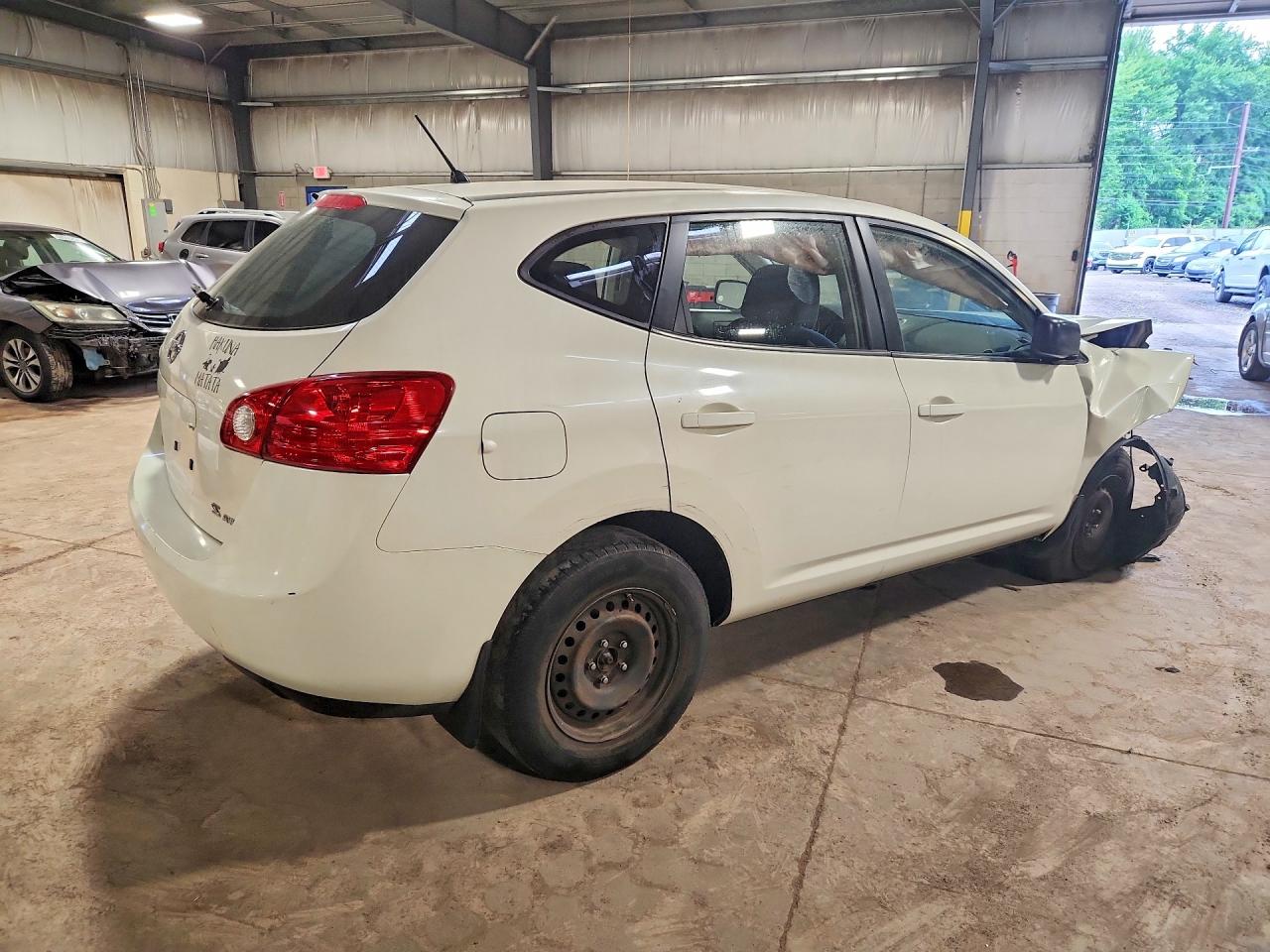 2009 Nissan Rogue S/sl White vin: JN8AS58V49W438790