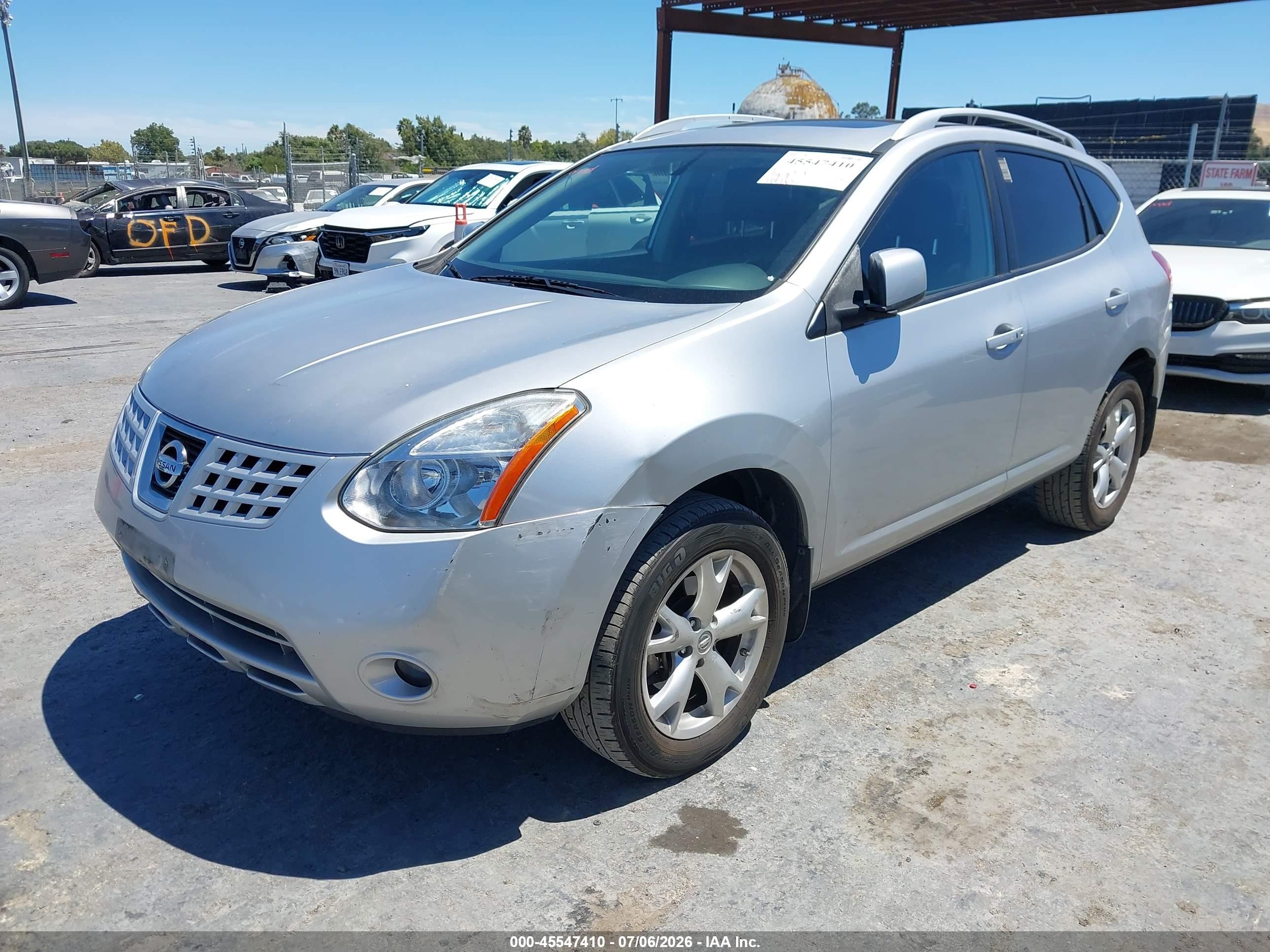 2008 Nissan Rogue Sl Silver vin: JN8AS58V58W109787