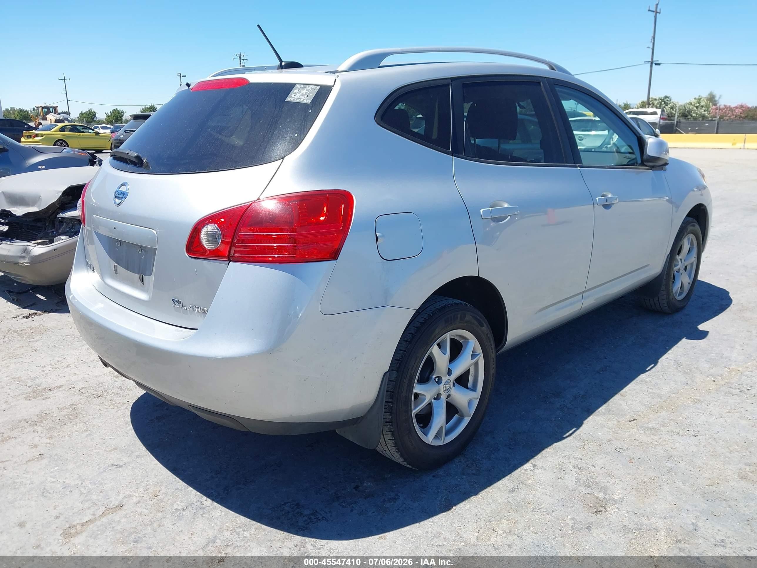 2008 Nissan Rogue Sl Silver vin: JN8AS58V58W109787