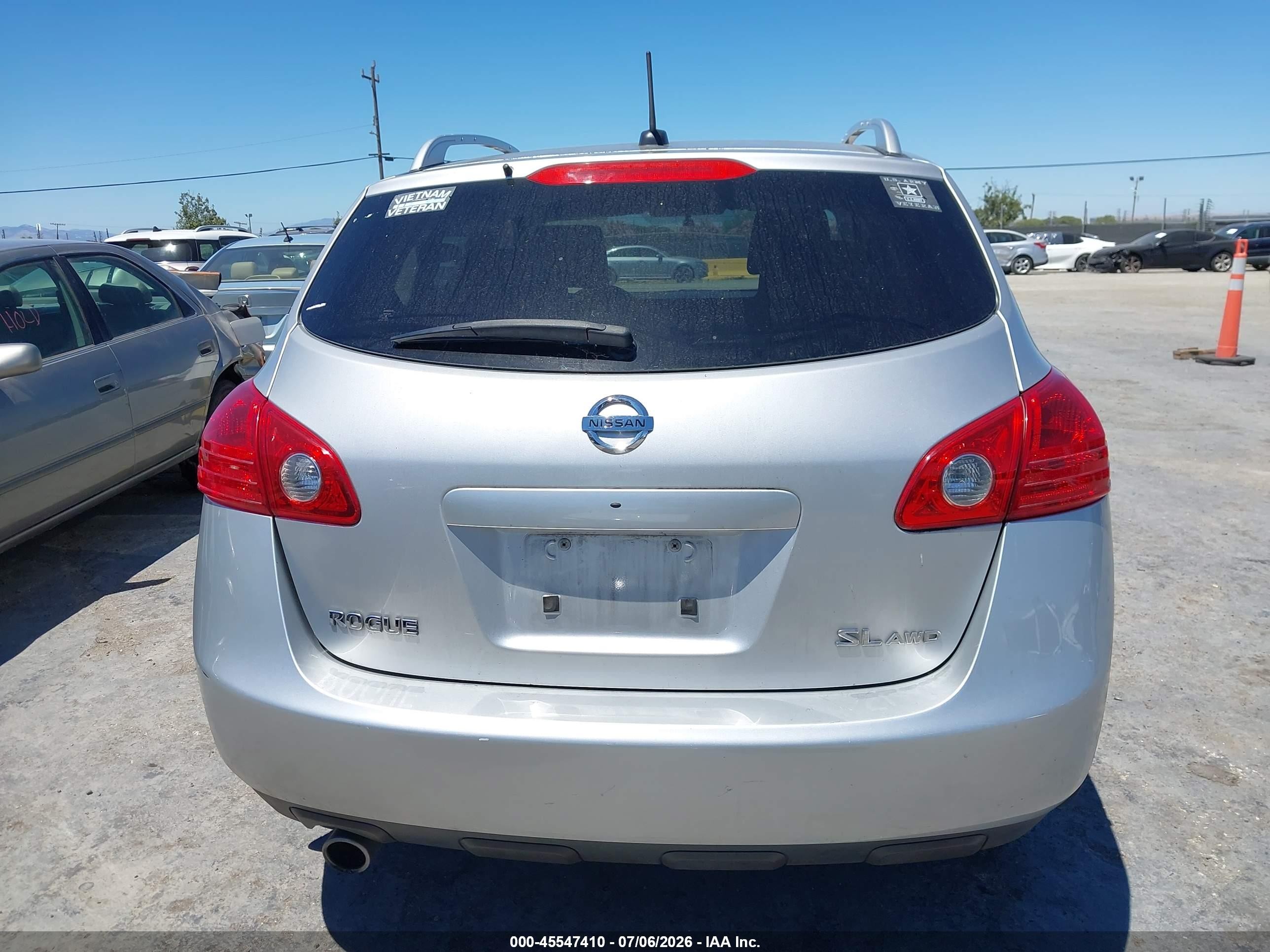 2008 Nissan Rogue Sl Silver vin: JN8AS58V58W109787
