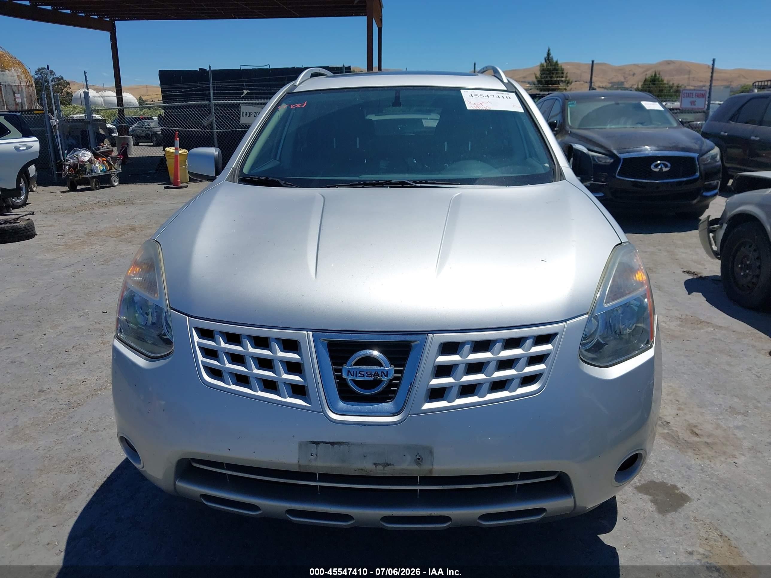 2008 Nissan Rogue Sl Silver vin: JN8AS58V58W109787