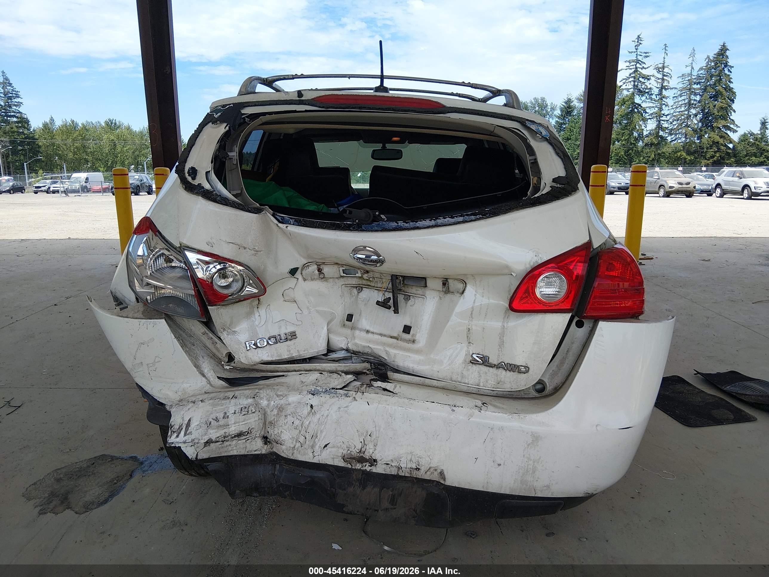 2008 Nissan Rogue Sl White vin: JN8AS58V58W115962