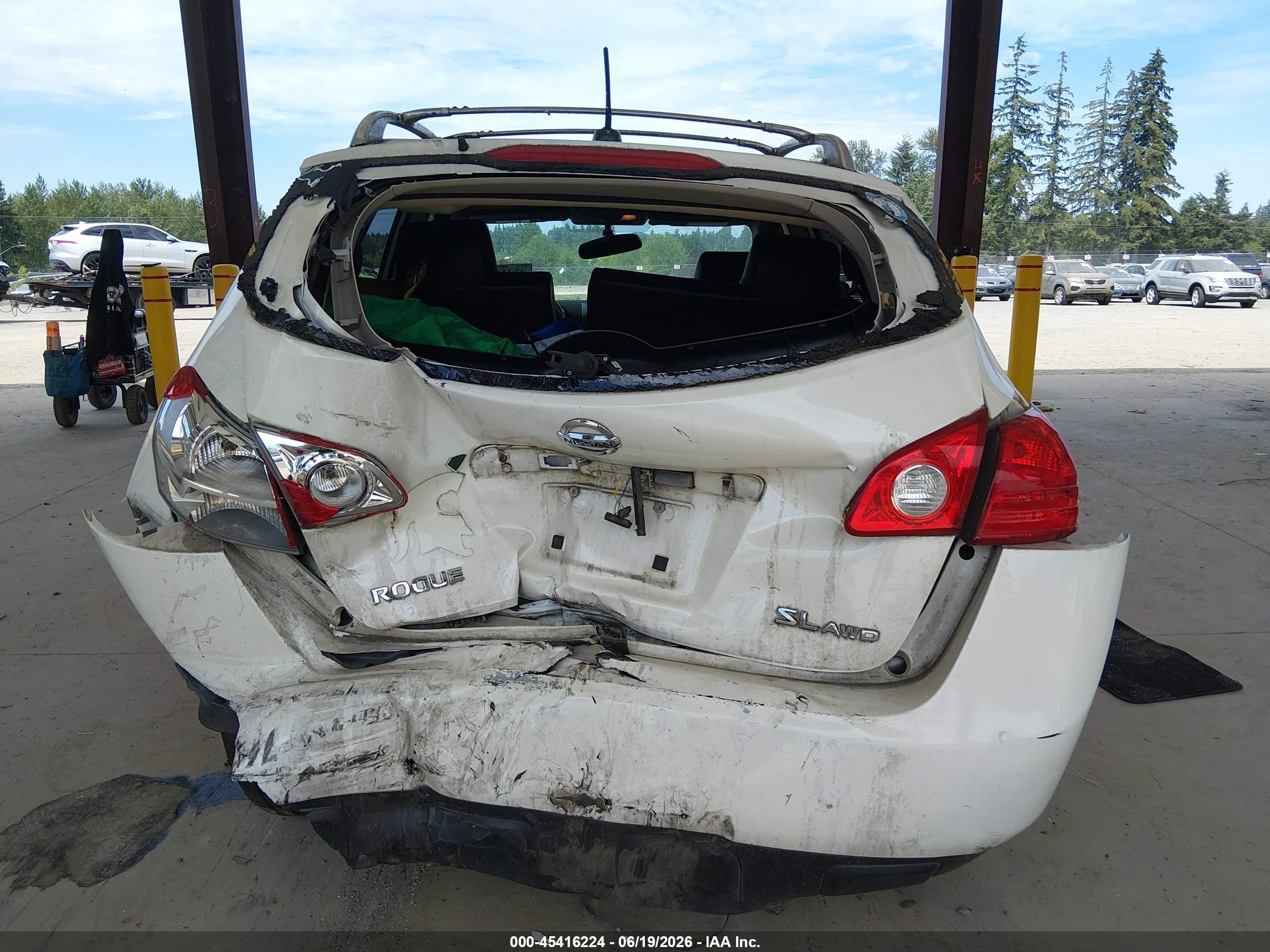 2008 Nissan Rogue Sl White vin: JN8AS58V58W115962