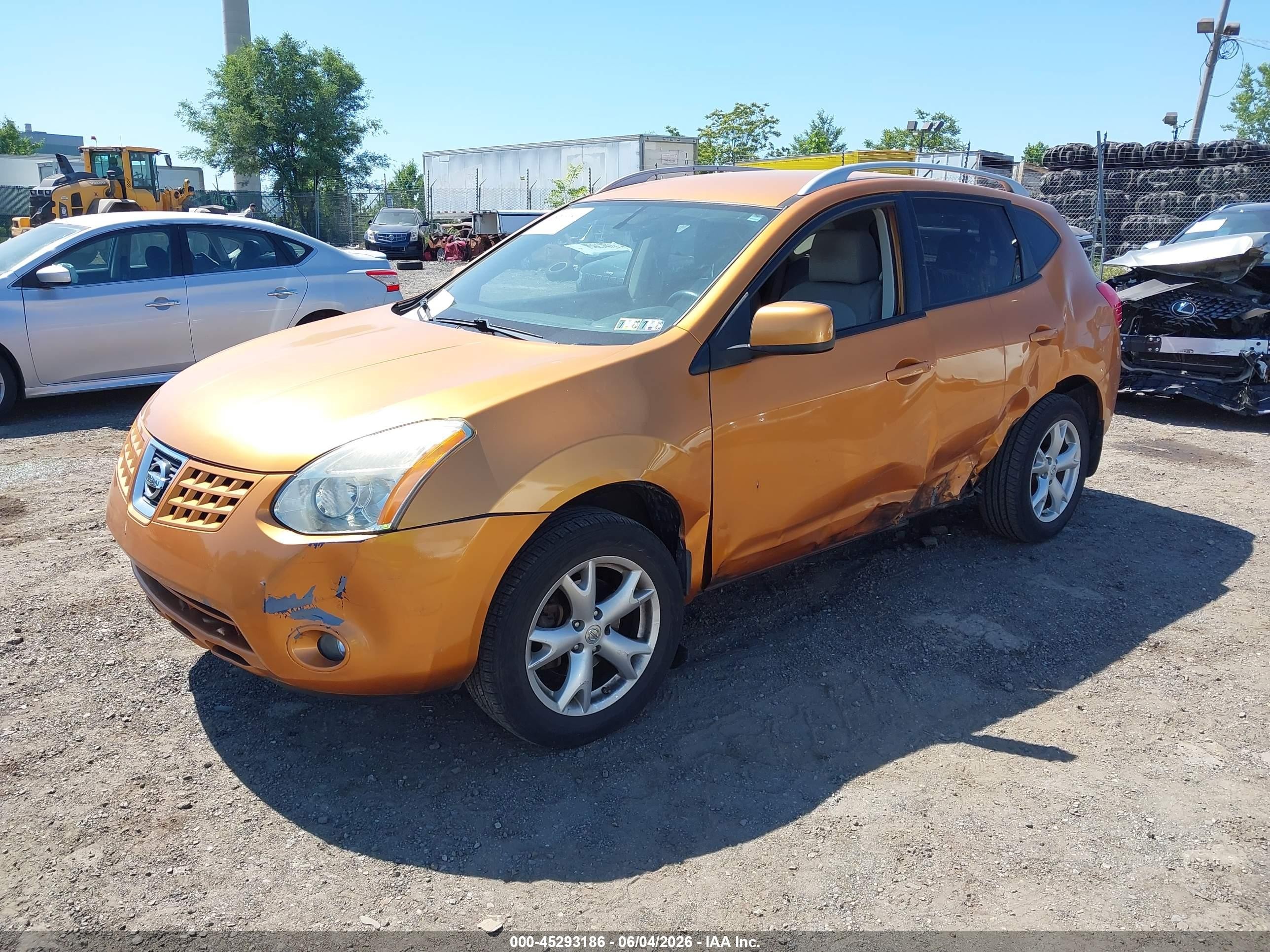 2008 Nissan Rogue Sl Orange vin: JN8AS58V58W133880