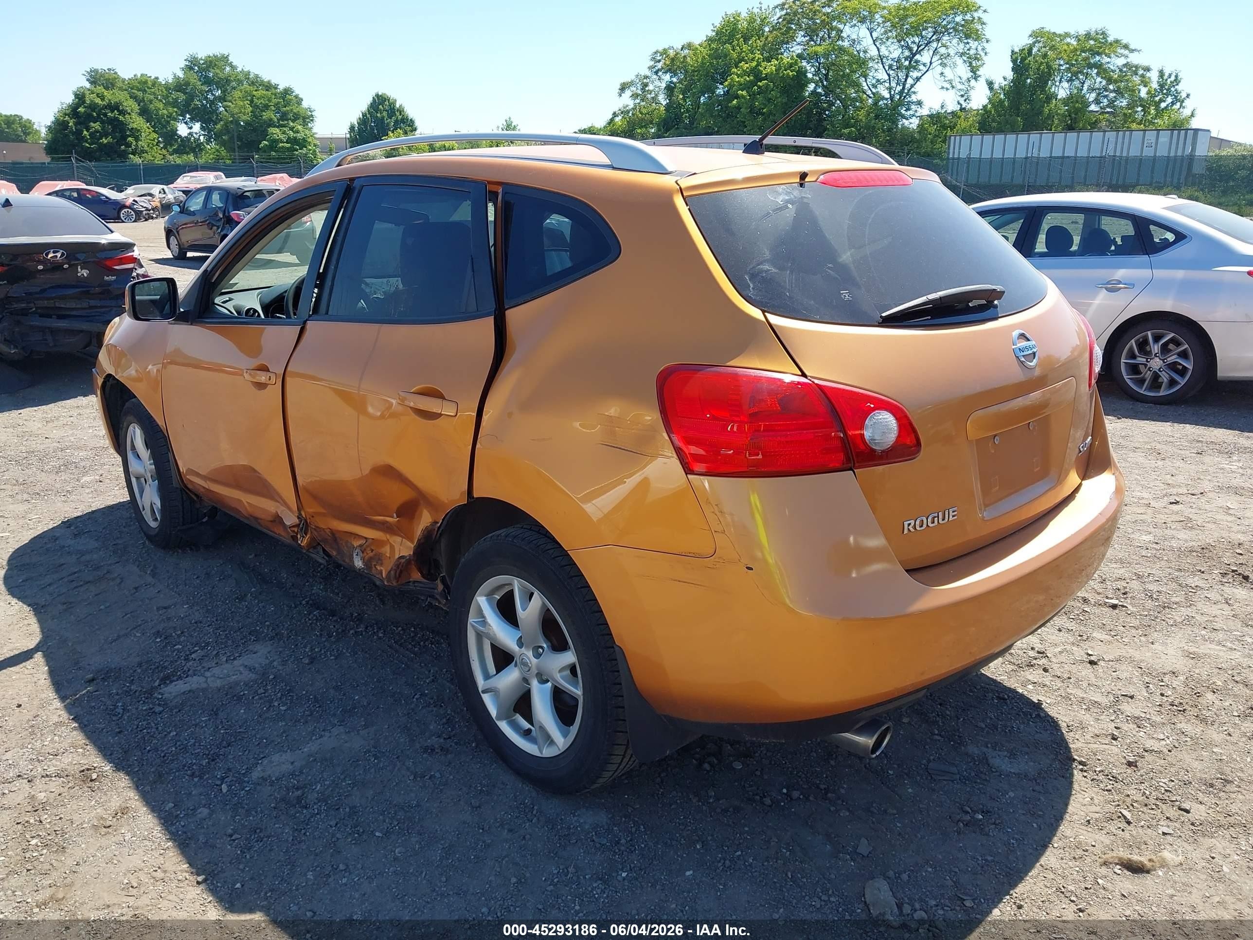 2008 Nissan Rogue Sl Orange vin: JN8AS58V58W133880