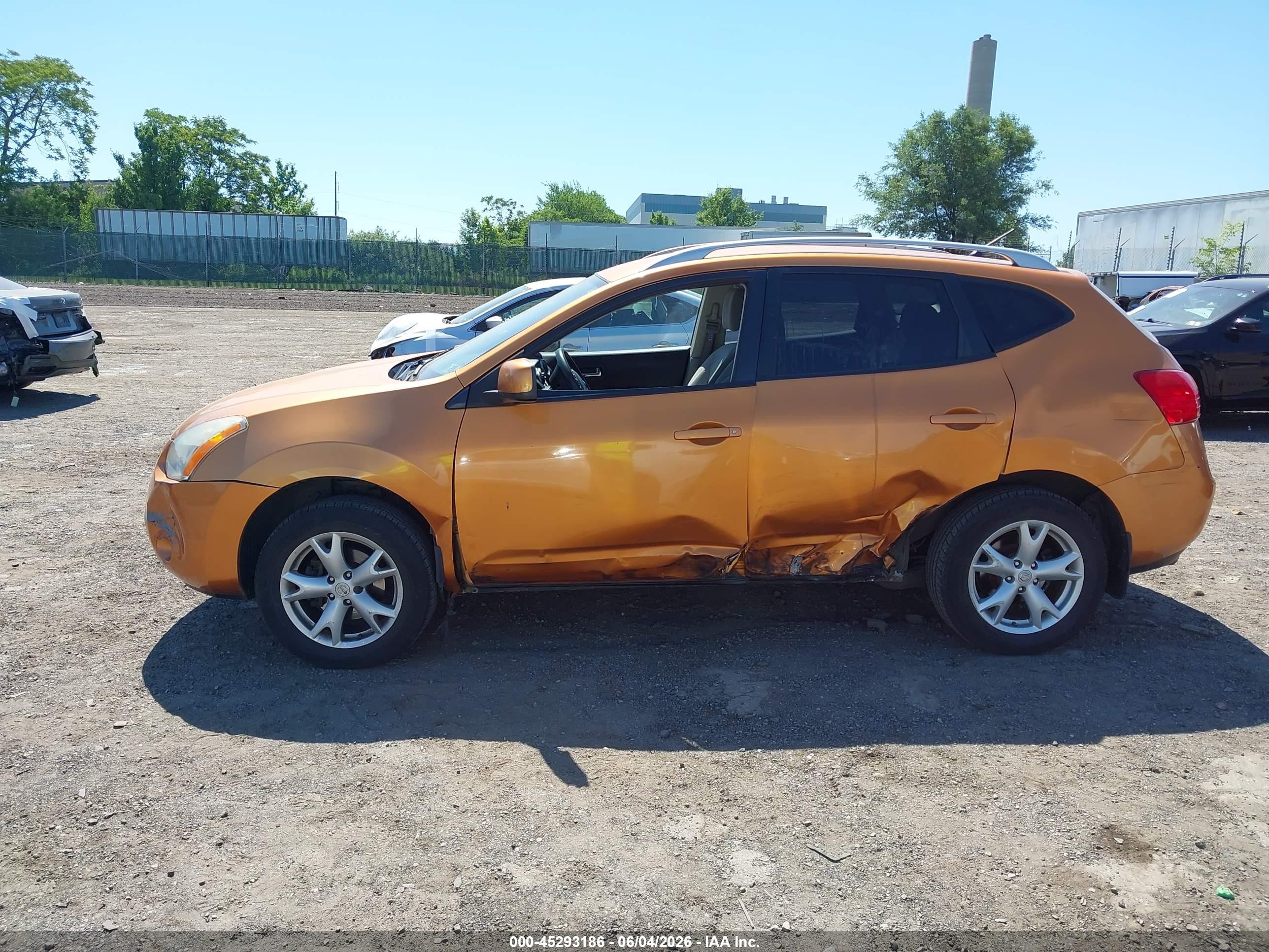 2008 Nissan Rogue Sl Orange vin: JN8AS58V58W133880