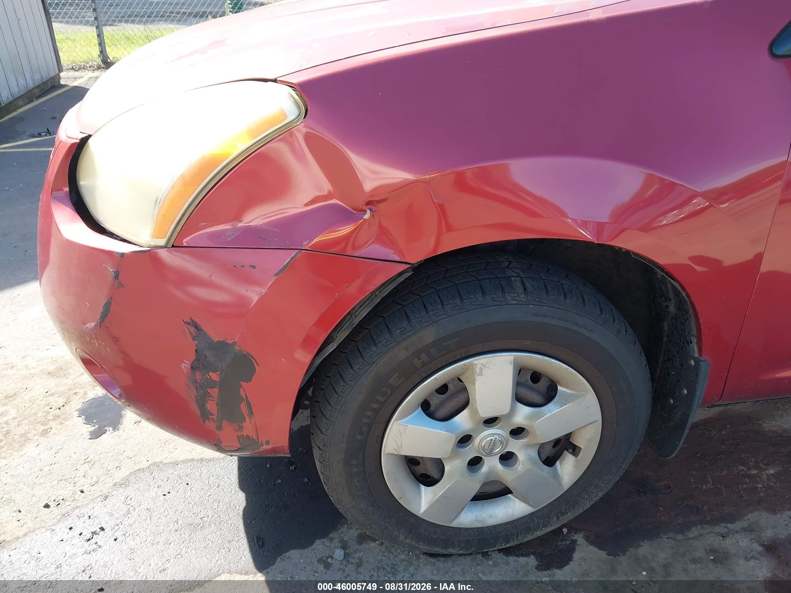 2008 Nissan Rogue S Red vin: JN8AS58V58W147519