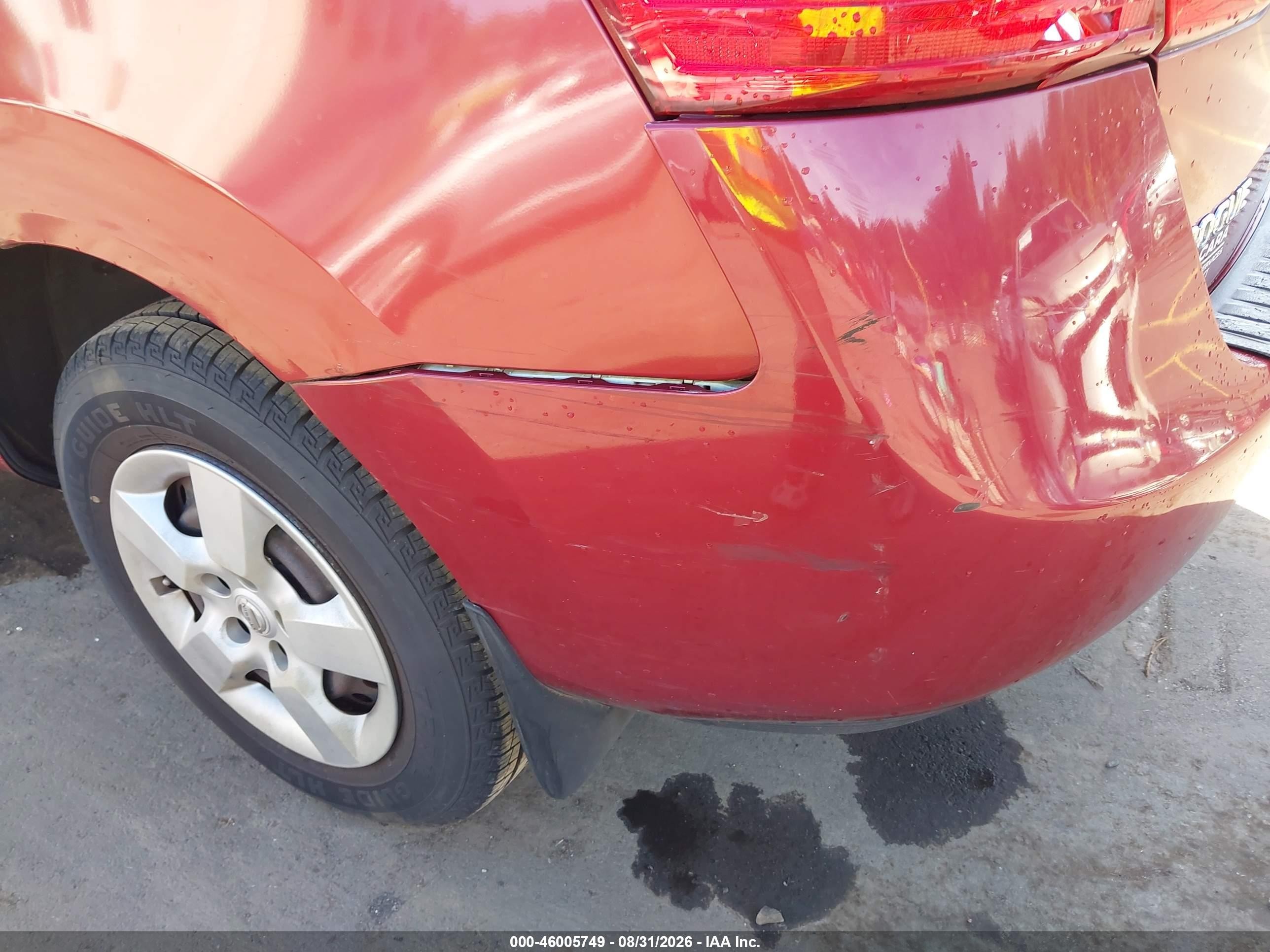 2008 Nissan Rogue S Red vin: JN8AS58V58W147519