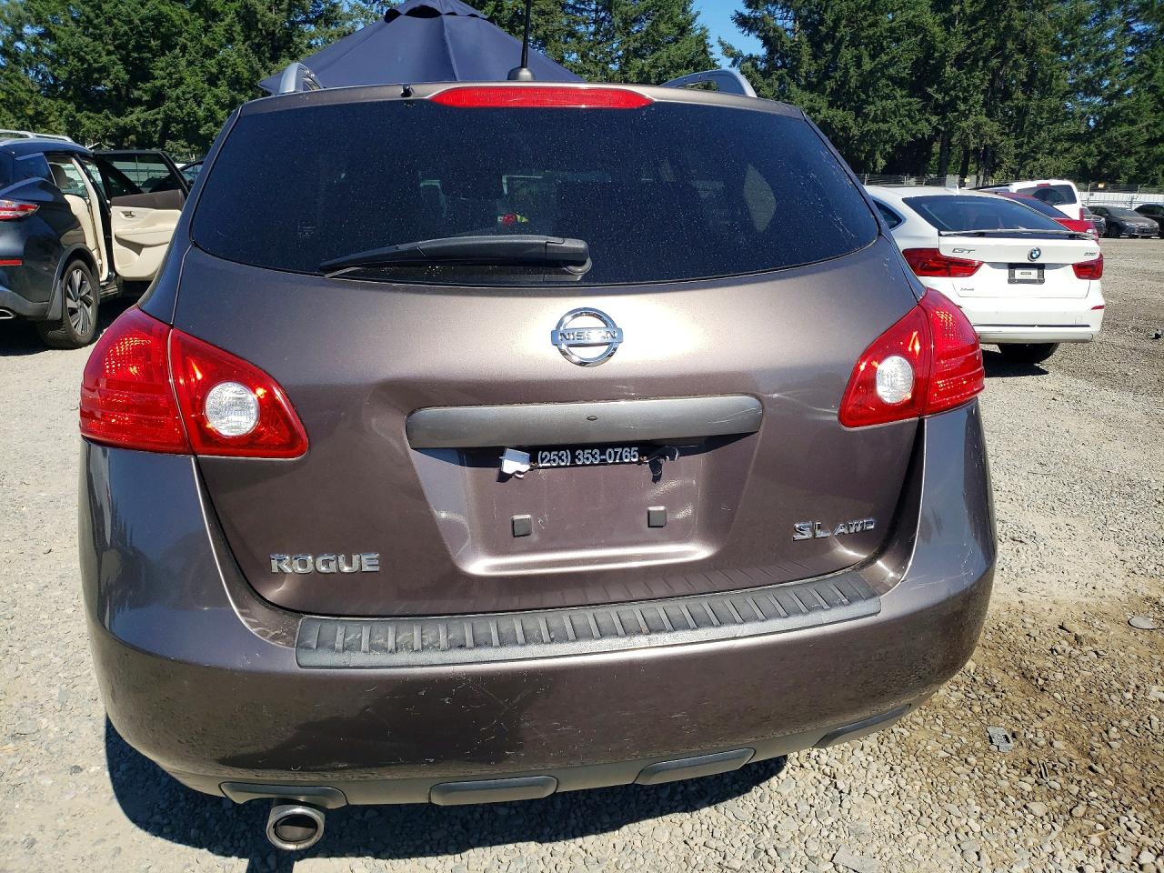 2008 Nissan Rogue S Charcoal vin: JN8AS58V58W147861