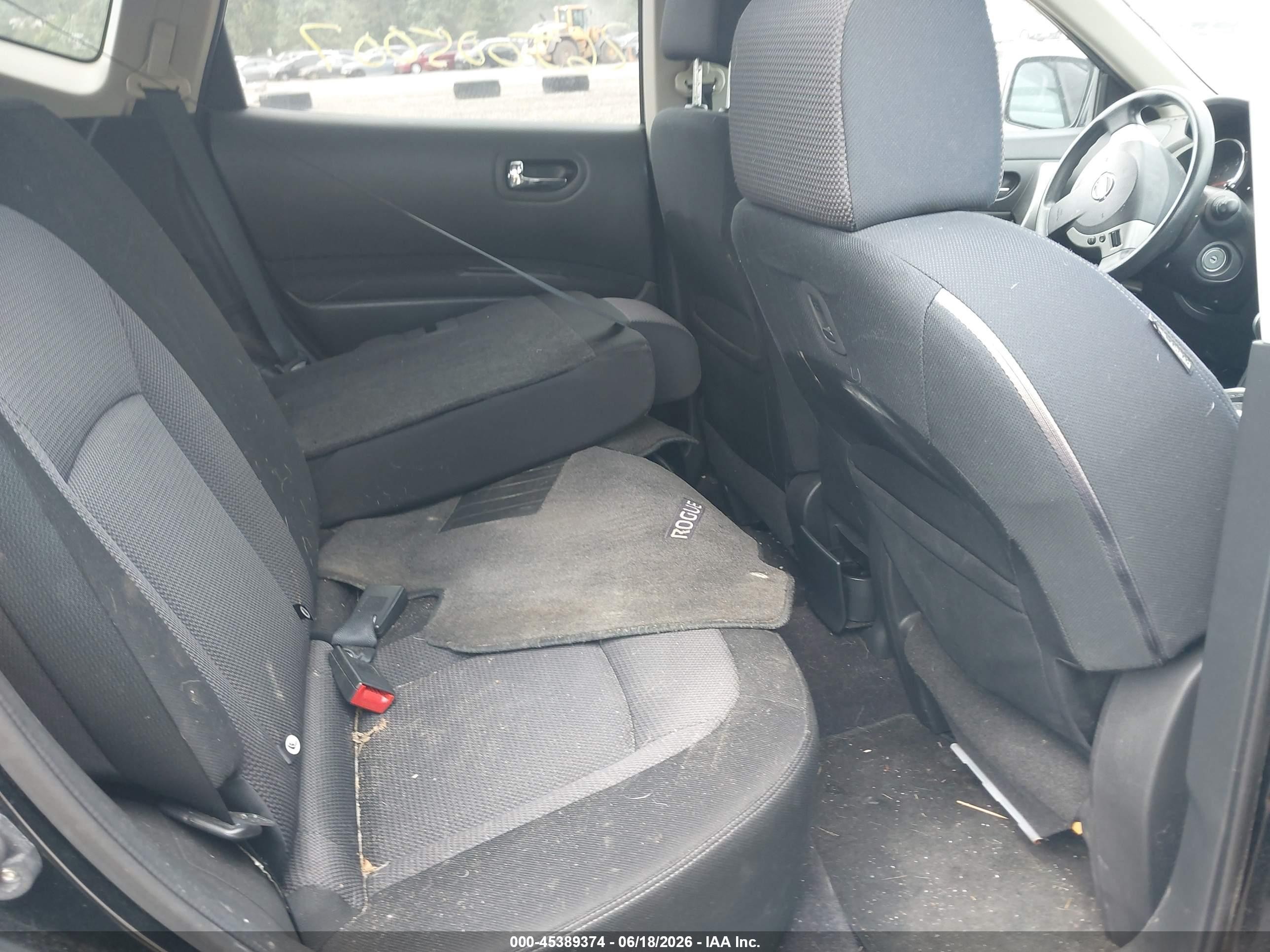 2009 Nissan Rogue Sl Черный vin: JN8AS58V59W161700